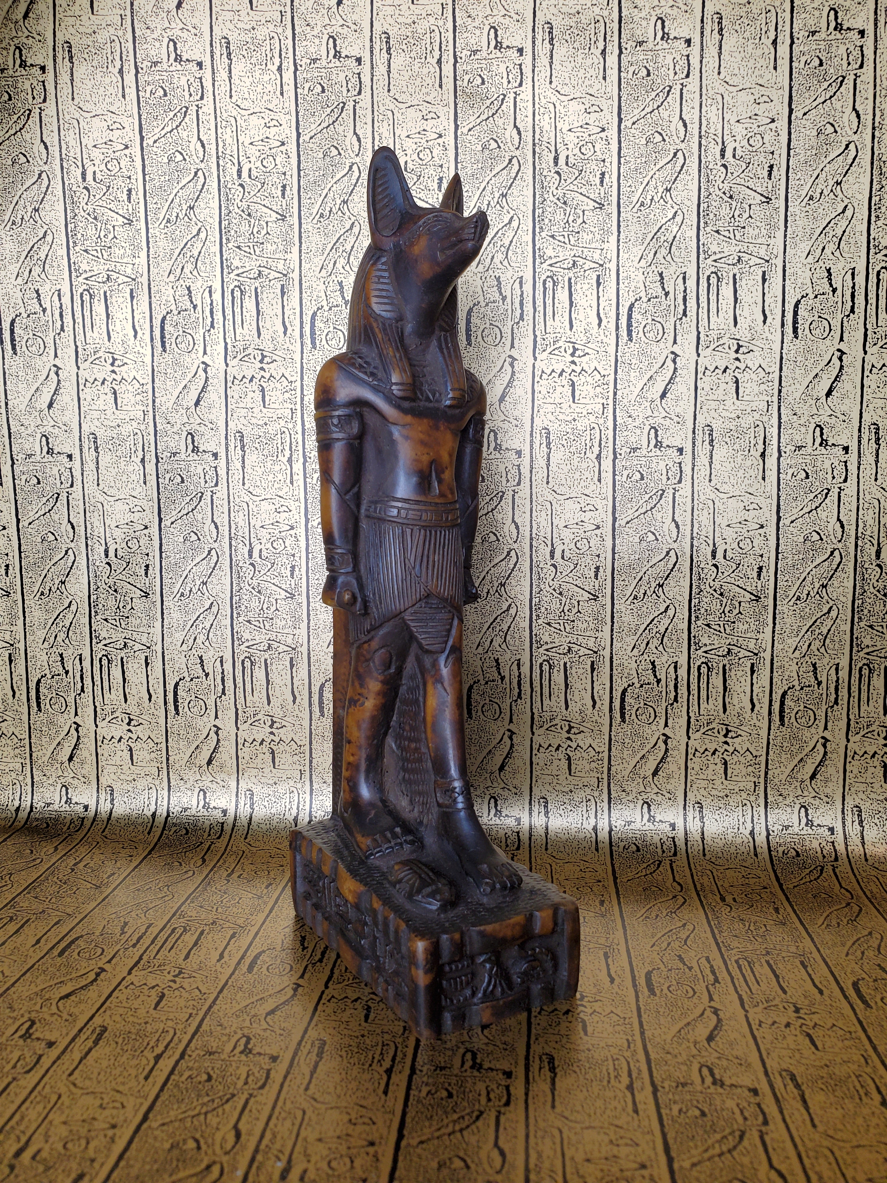 Anubis Stone Statue - Made in Egypt