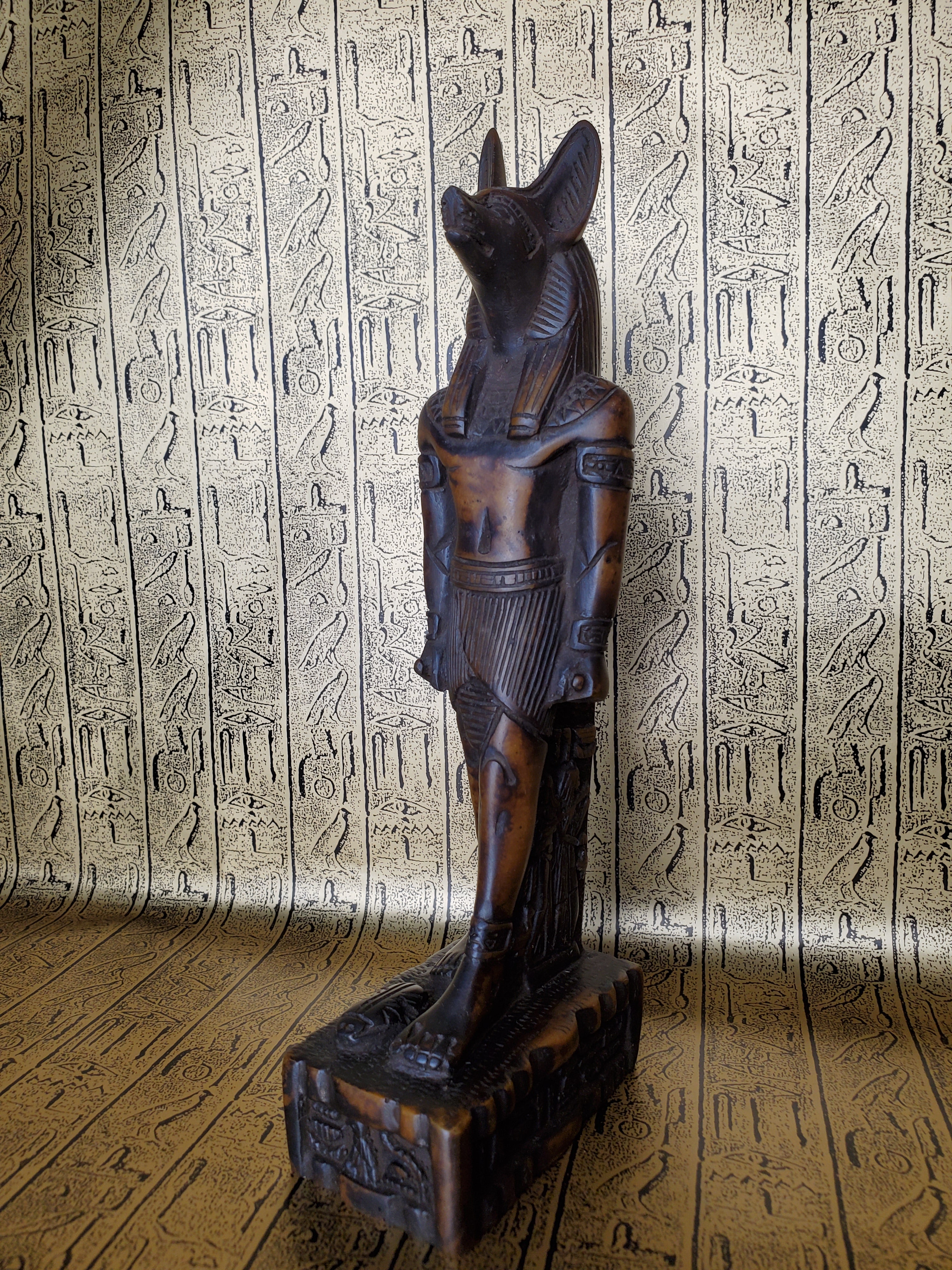 Anubis Stone Statue - Made in Egypt