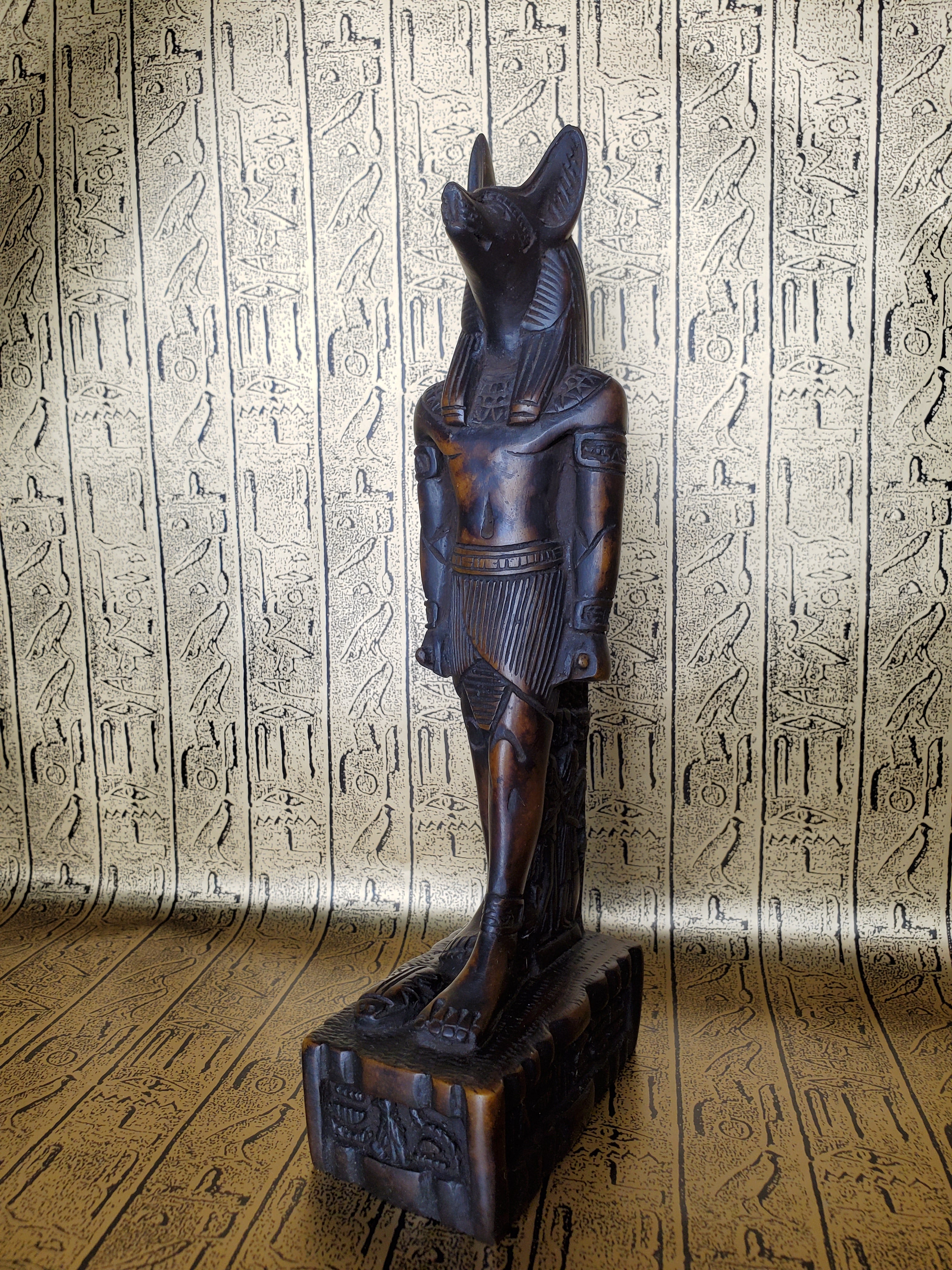 Anubis Stone Statue - Made in Egypt