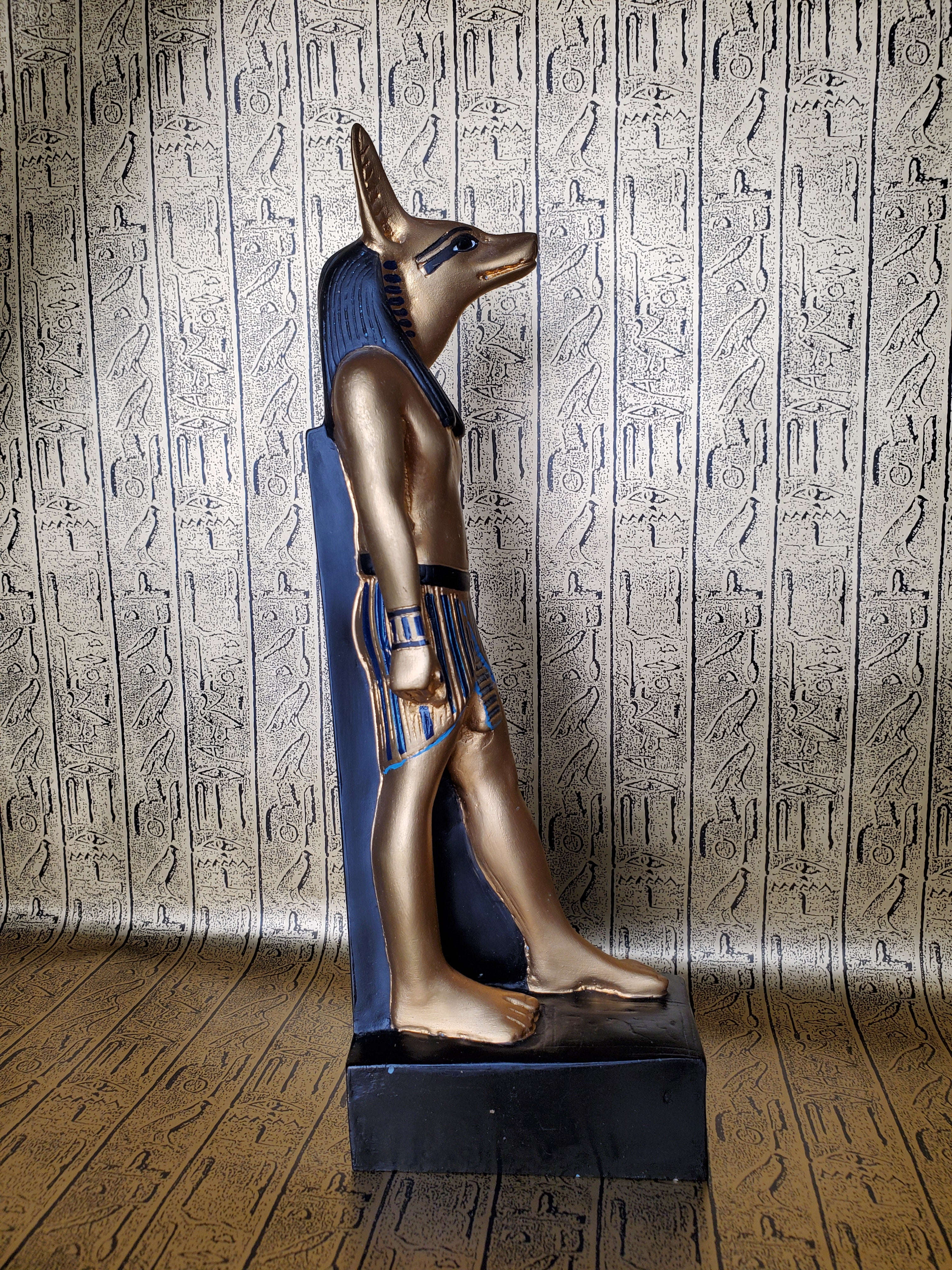 Anubis Stone Statue - Made in Egypt