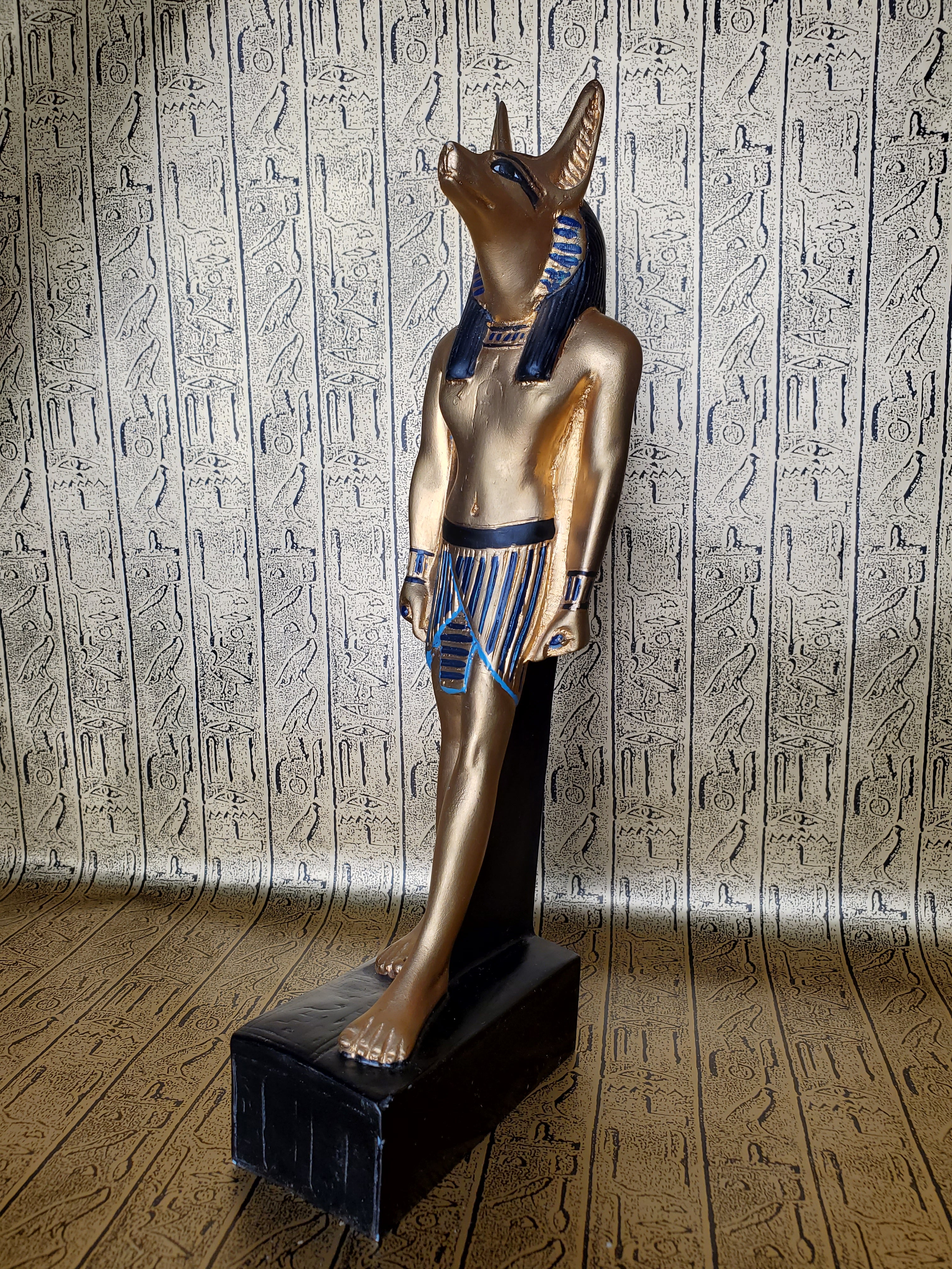 Anubis Stone Statue - Made in Egypt