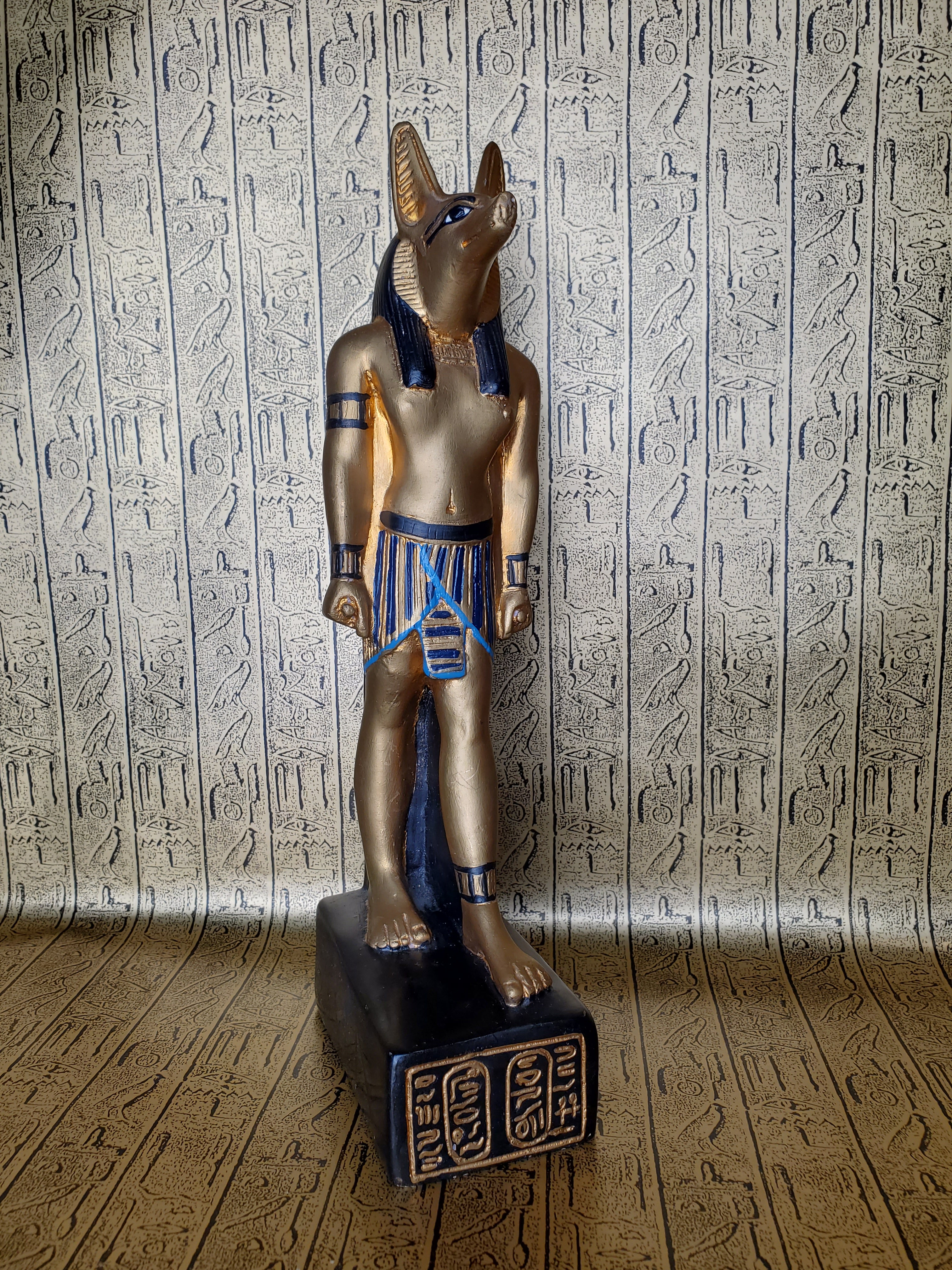 Anubis Stone Statue - Made in Egypt