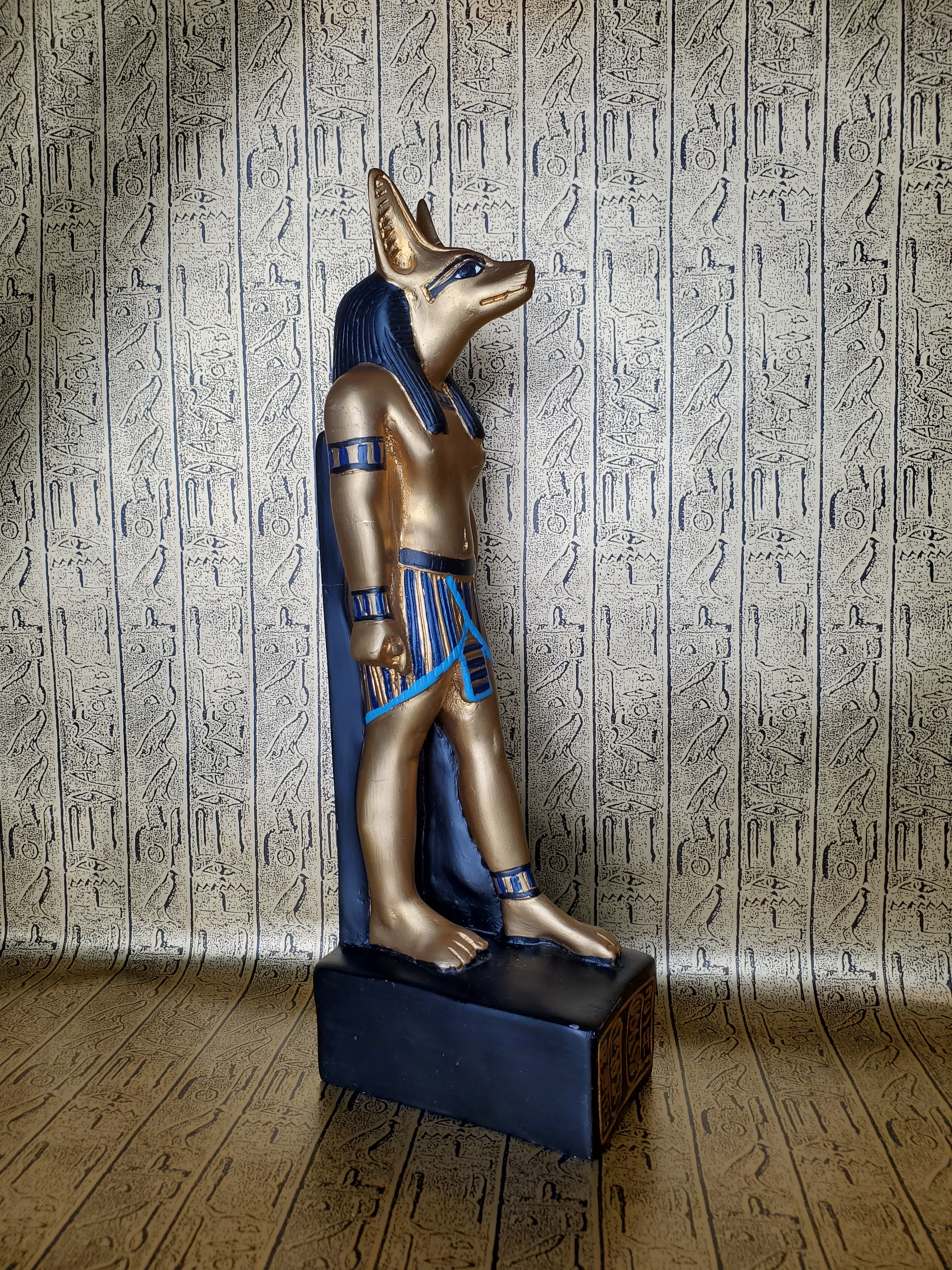 Anubis Stone Statue - Made in Egypt