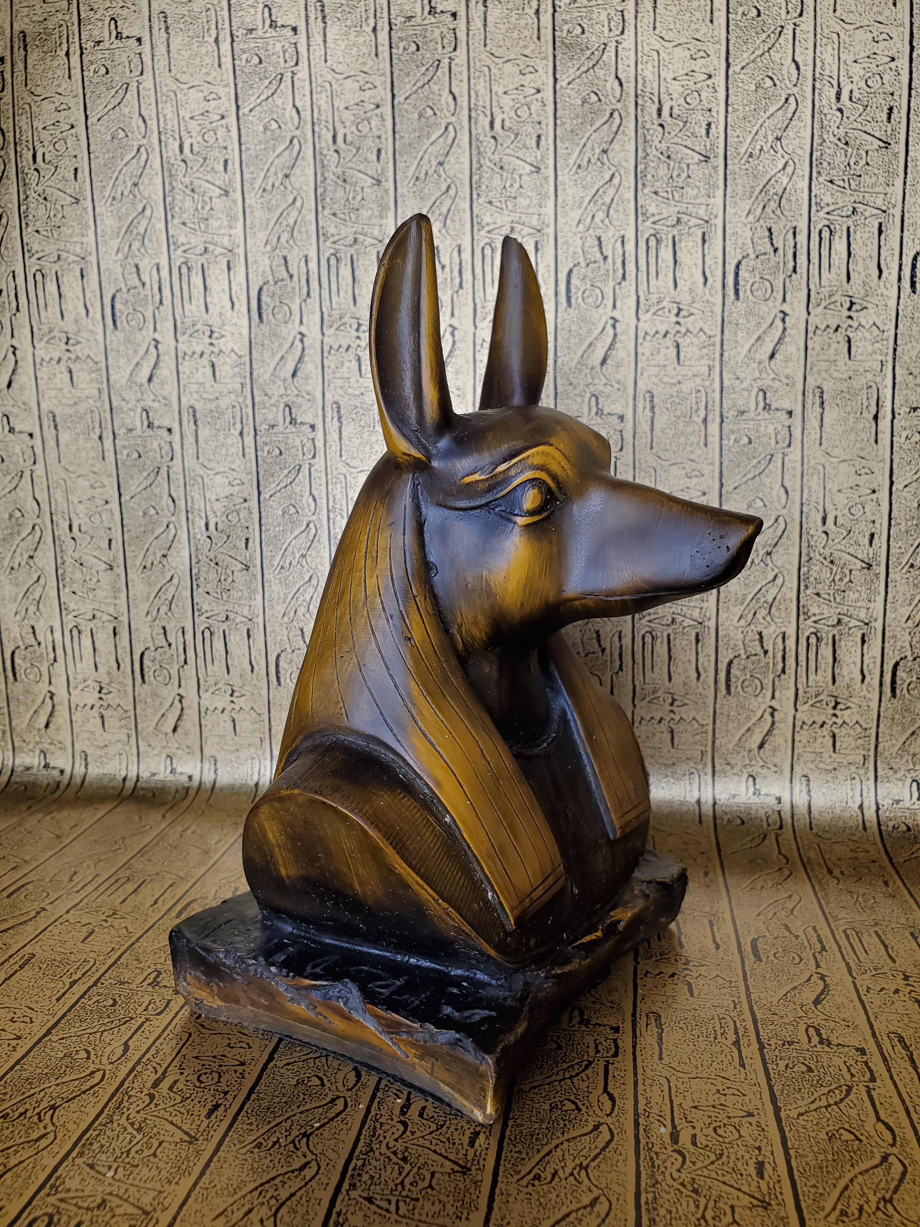 Anubis Bust Statue - Made in Egypt