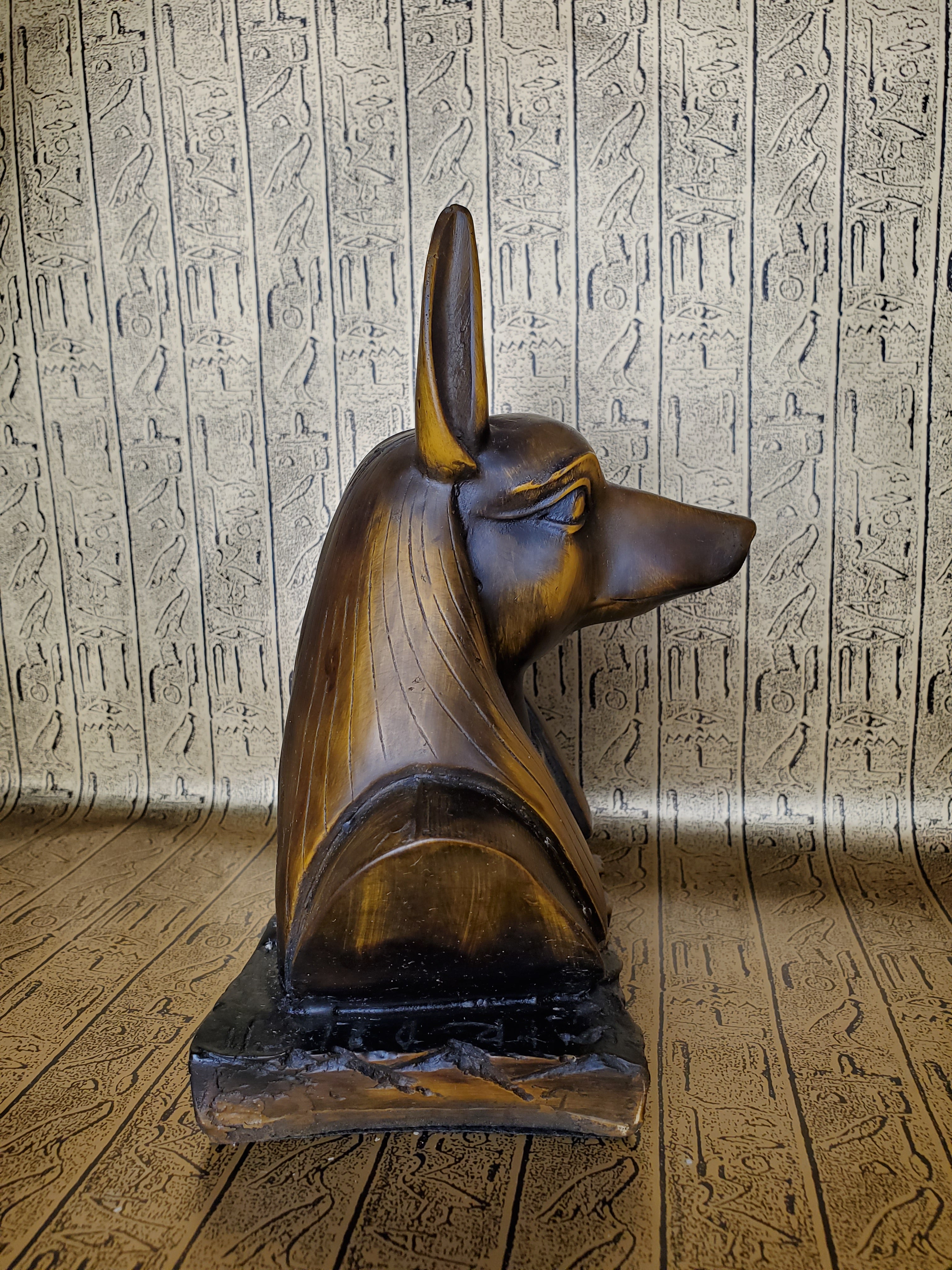 Anubis Bust Statue - Made in Egypt