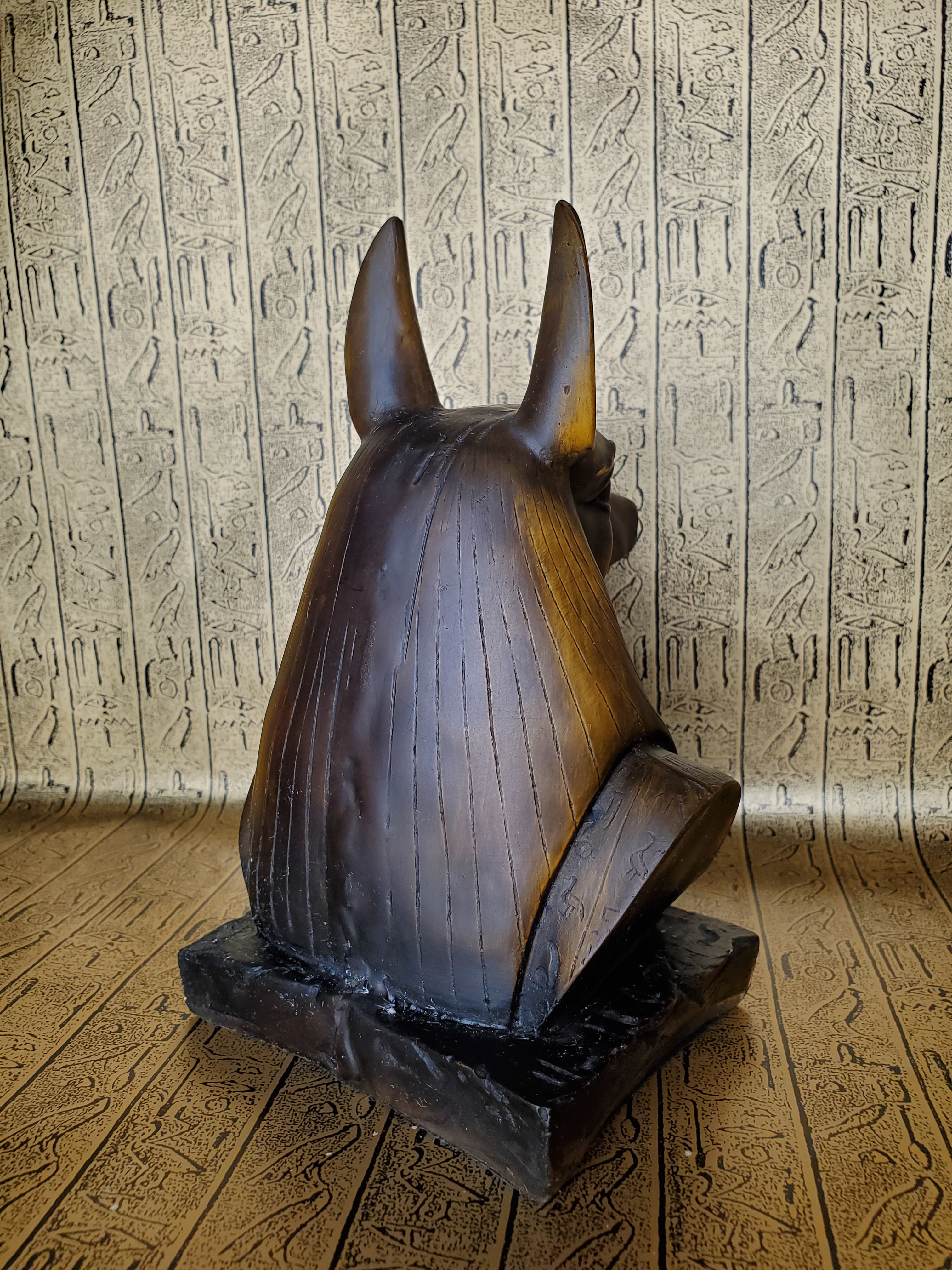 Anubis Bust Statue - Made in Egypt