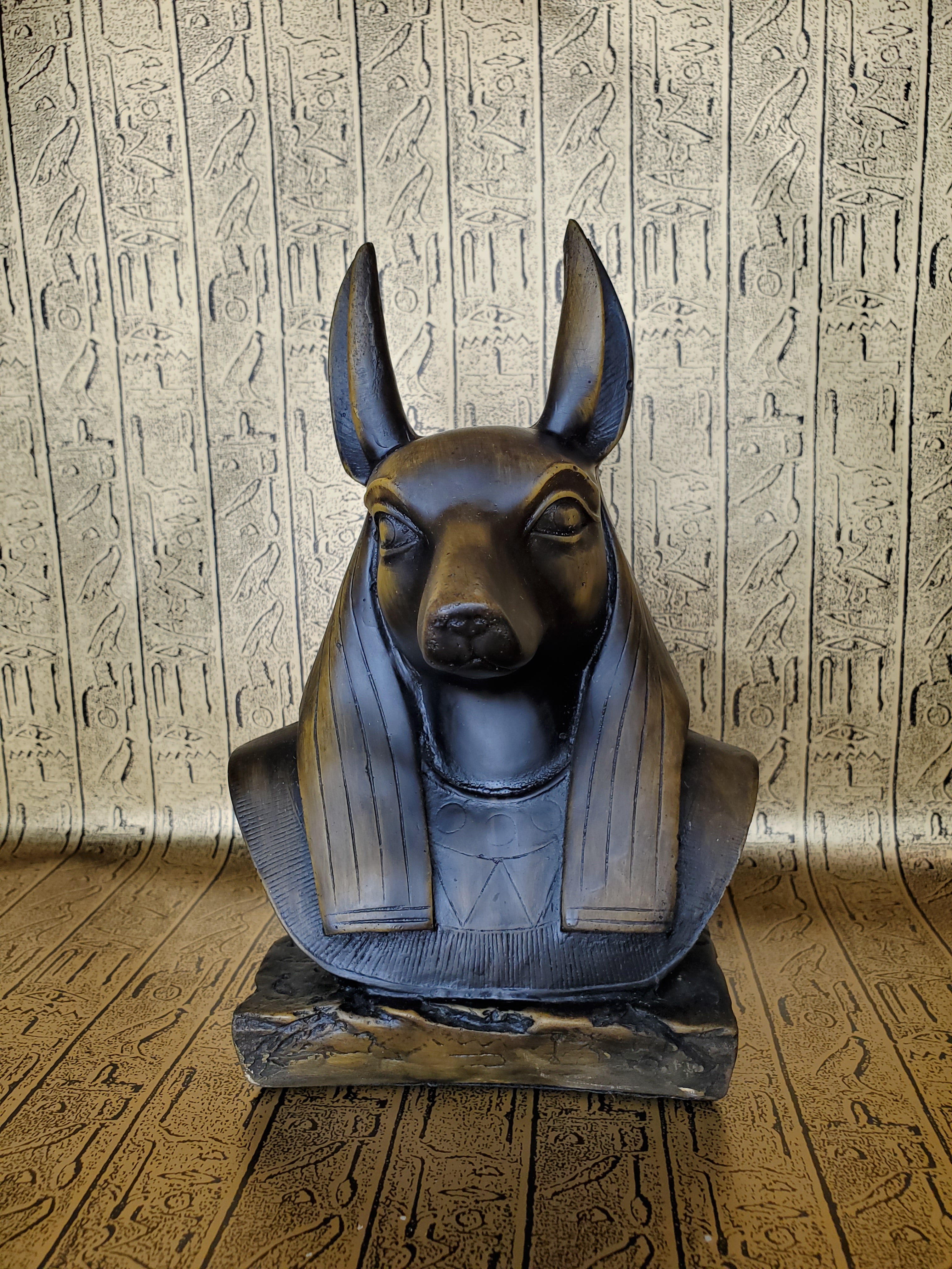 Anubis Bust Statue - Made in Egypt