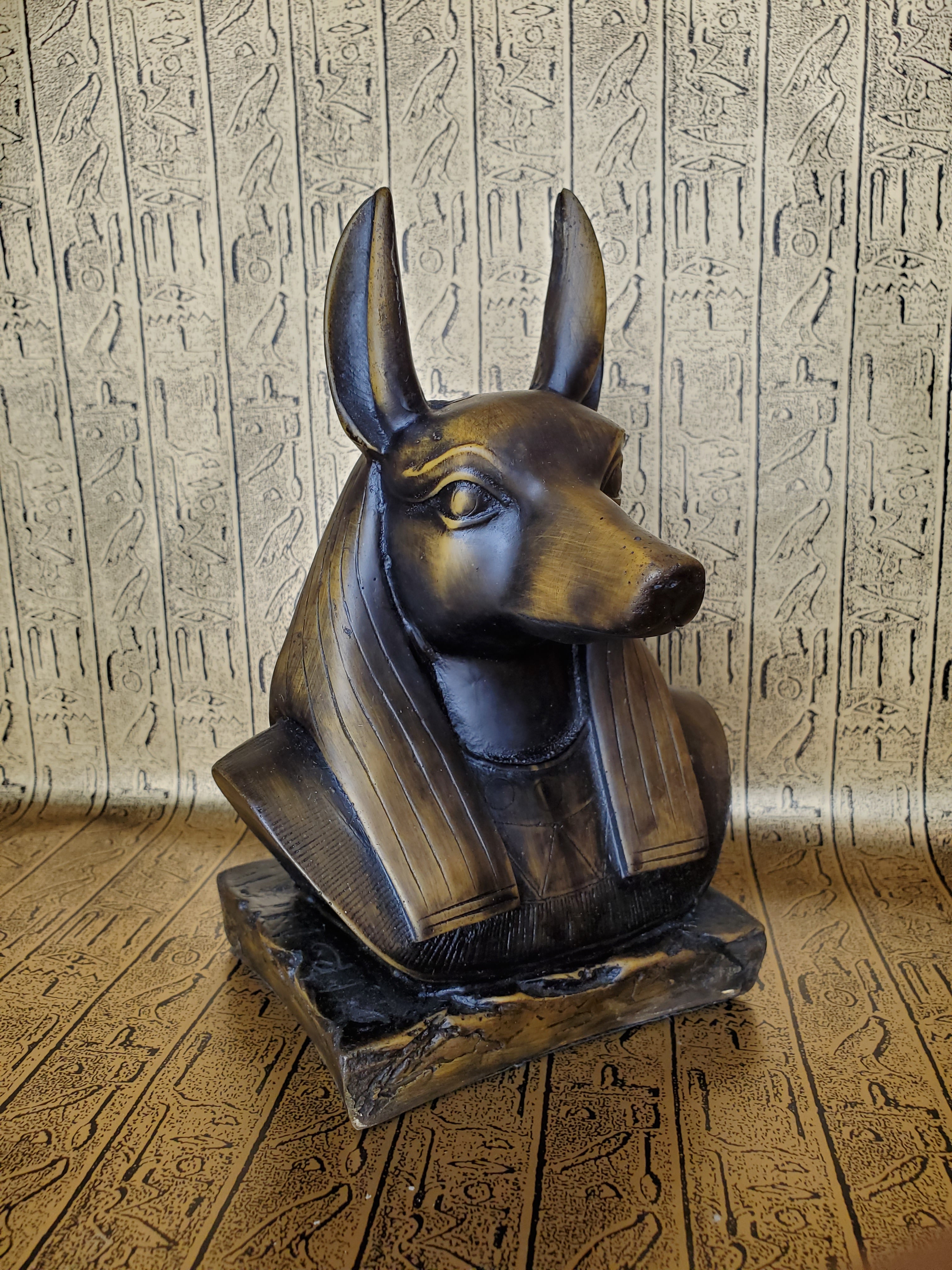 Anubis Bust Statue - Made in Egypt