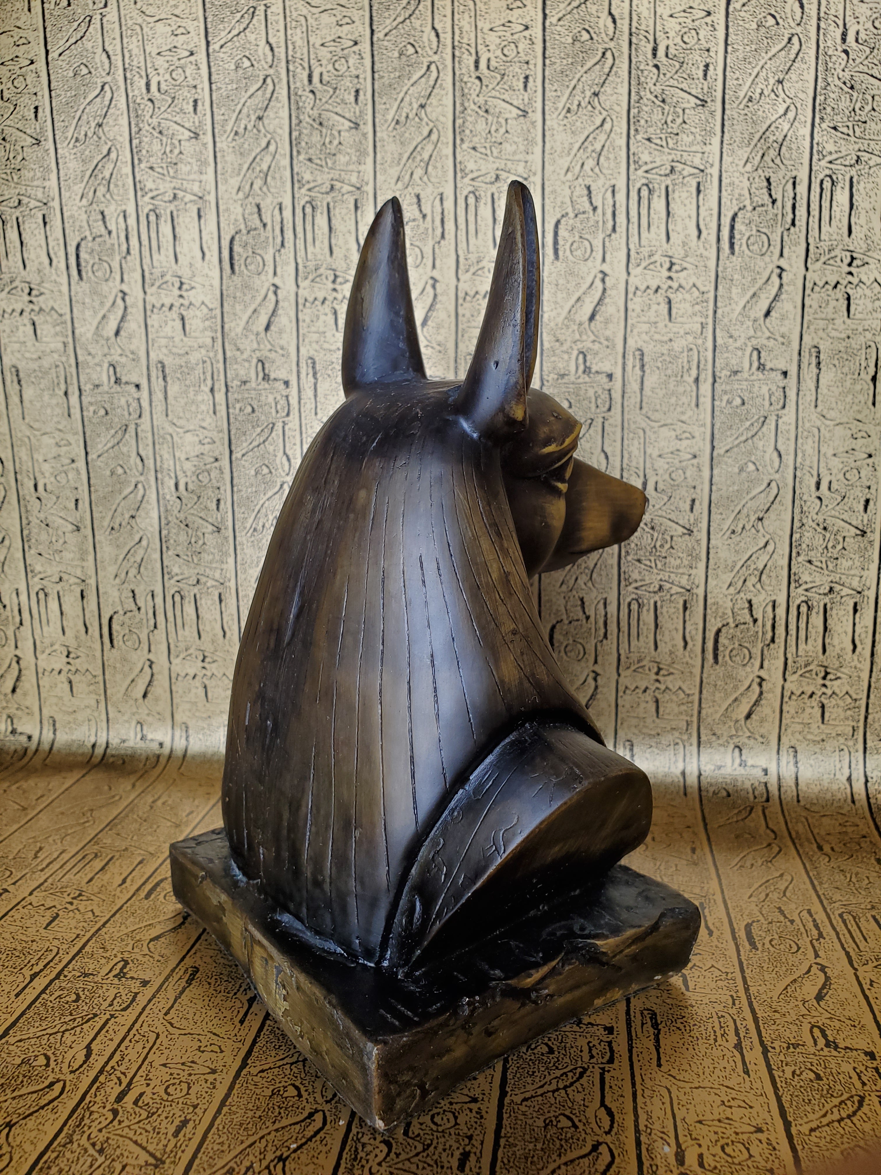 Anubis Bust Statue - Made in Egypt