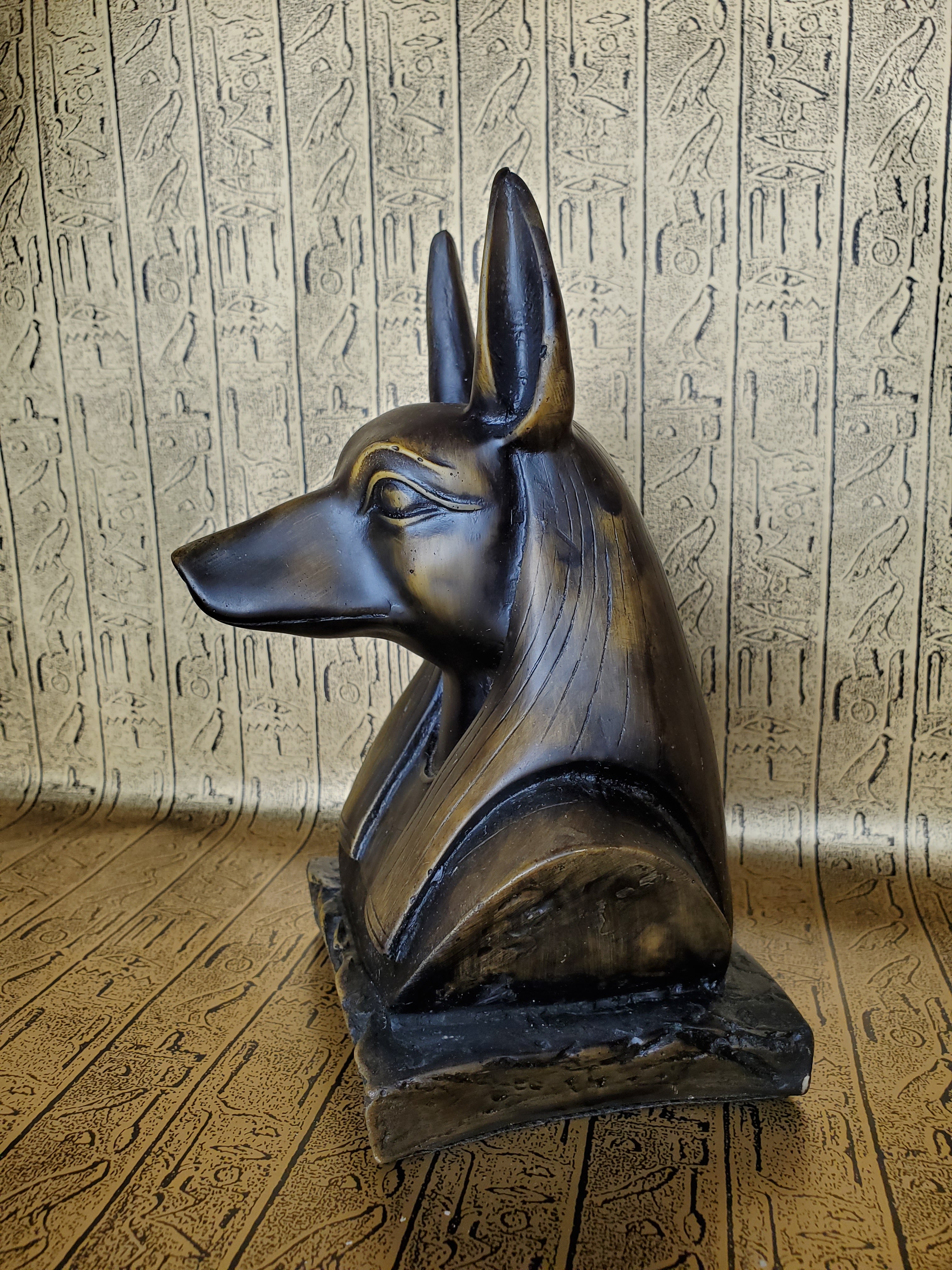 Anubis Bust Statue - Made in Egypt