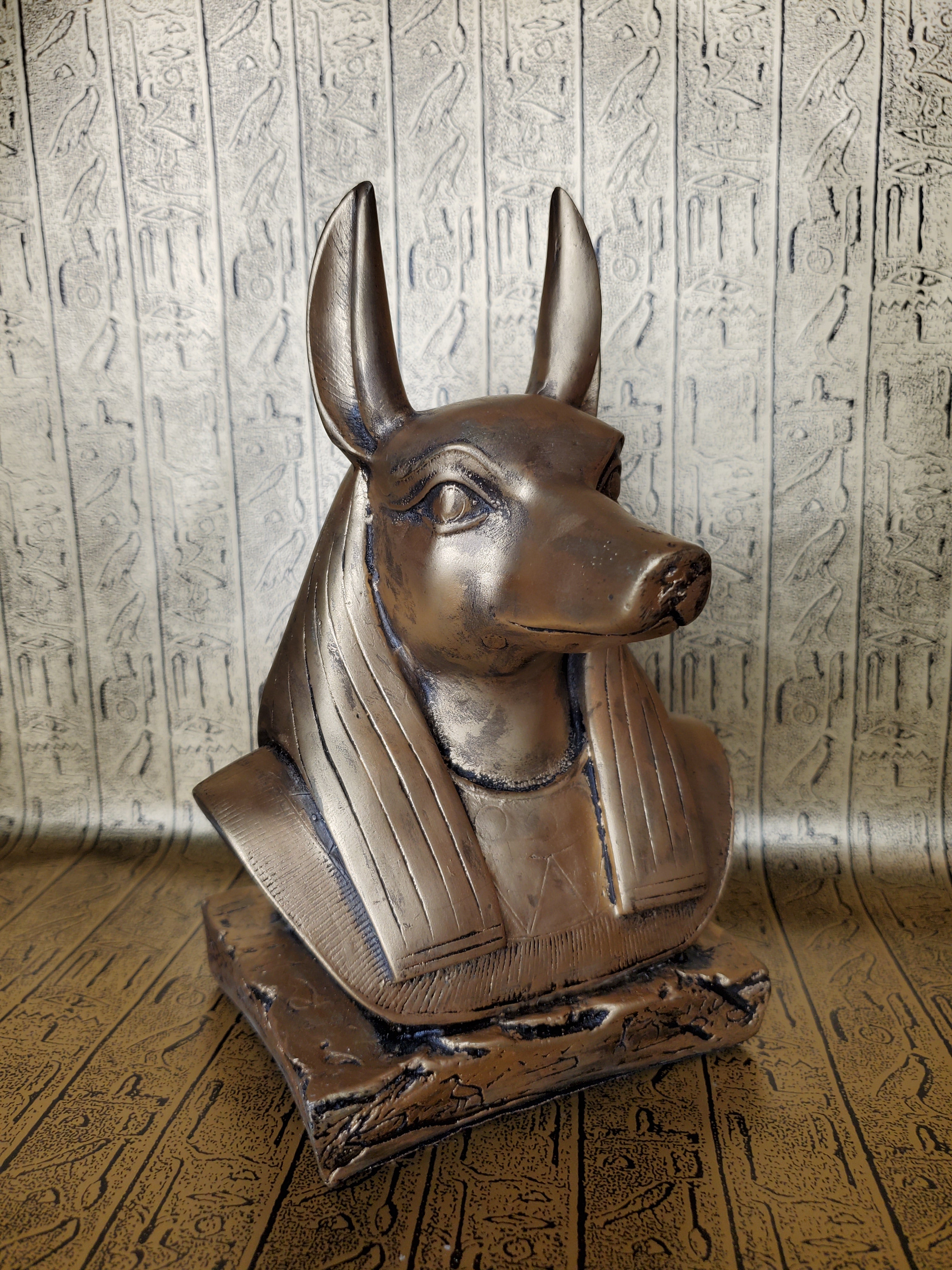 Anubis Bust Statue - Made in Egypt