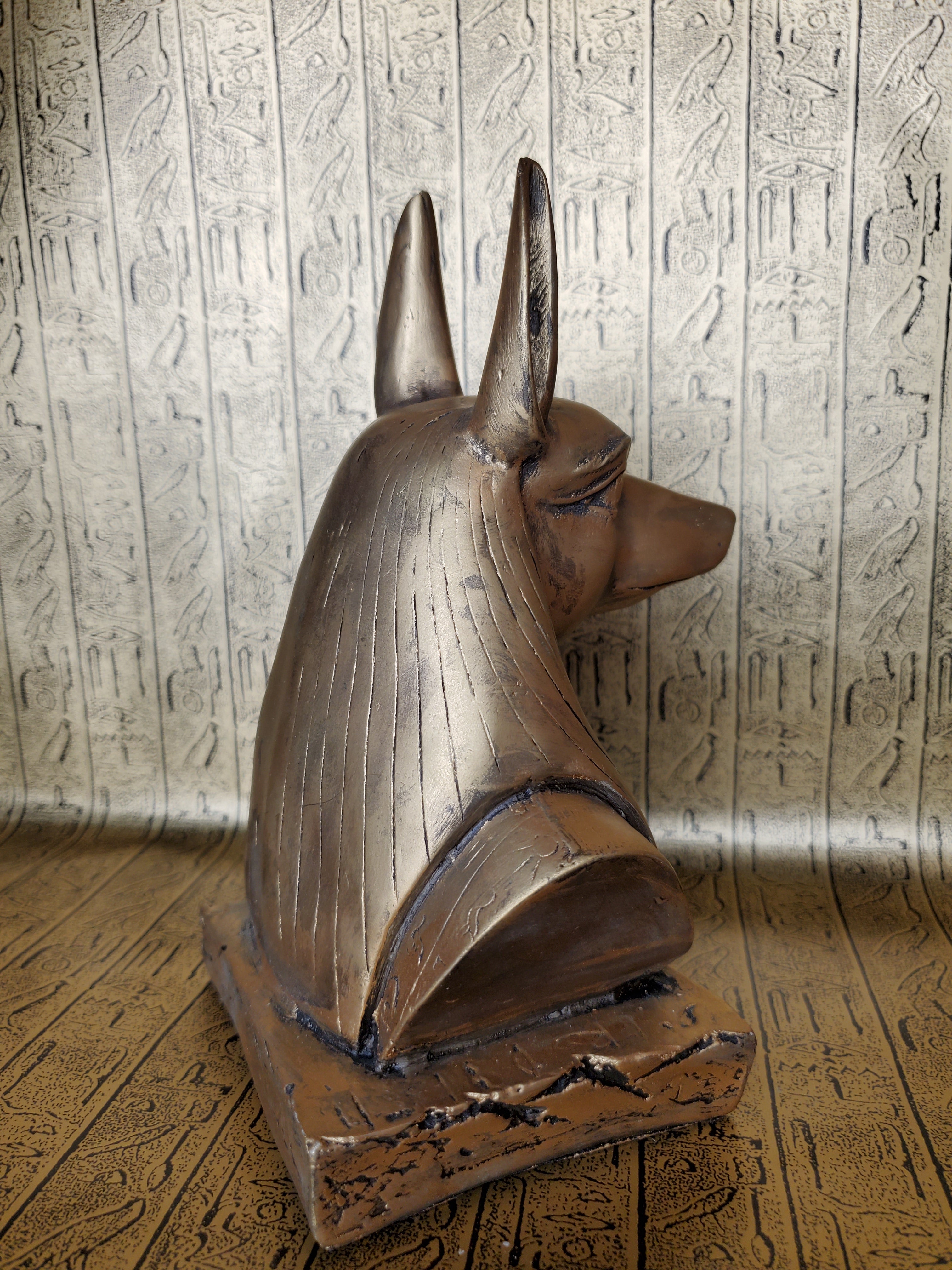 Anubis Bust Statue - Made in Egypt