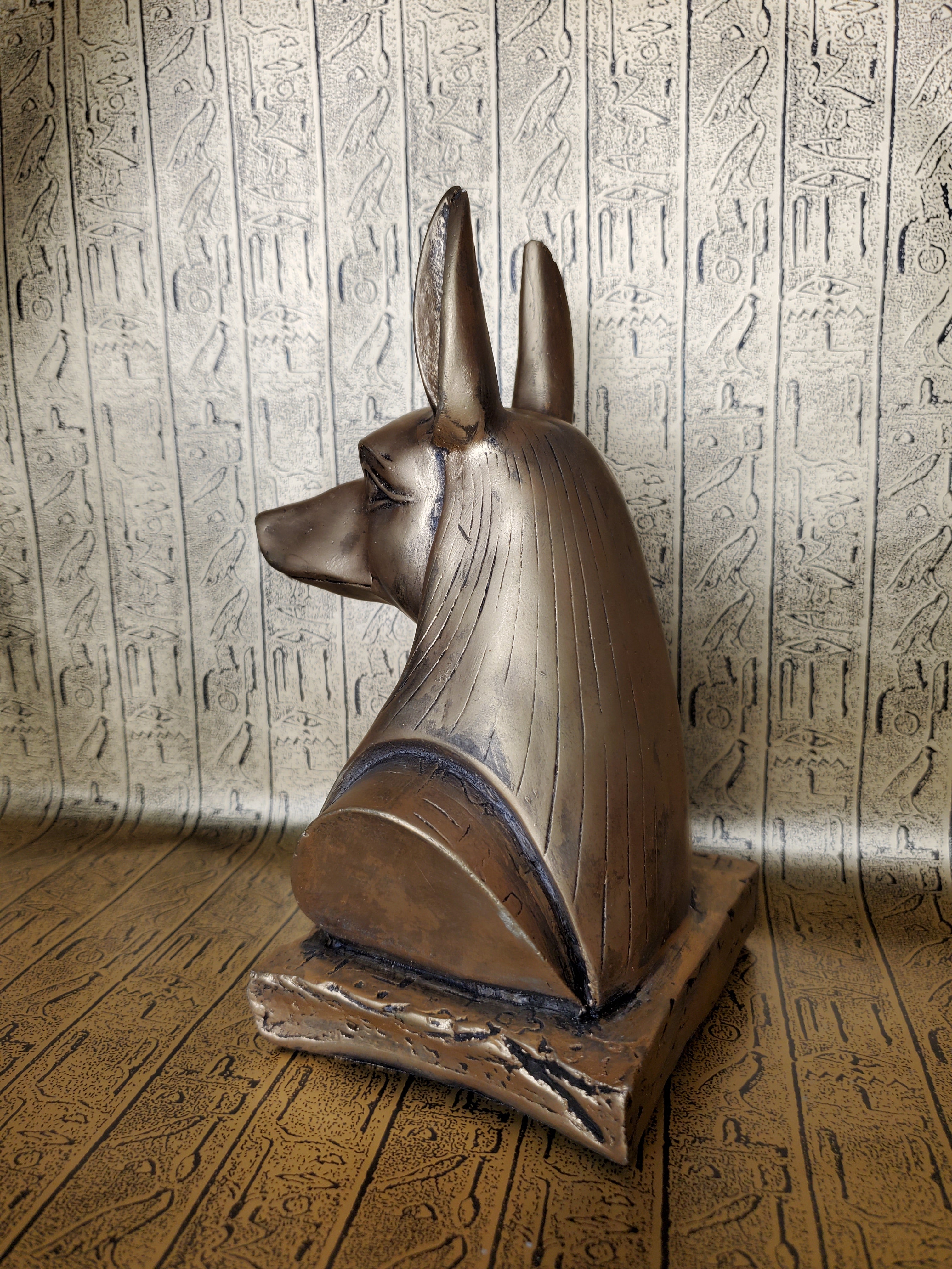 Anubis Bust Statue - Made in Egypt