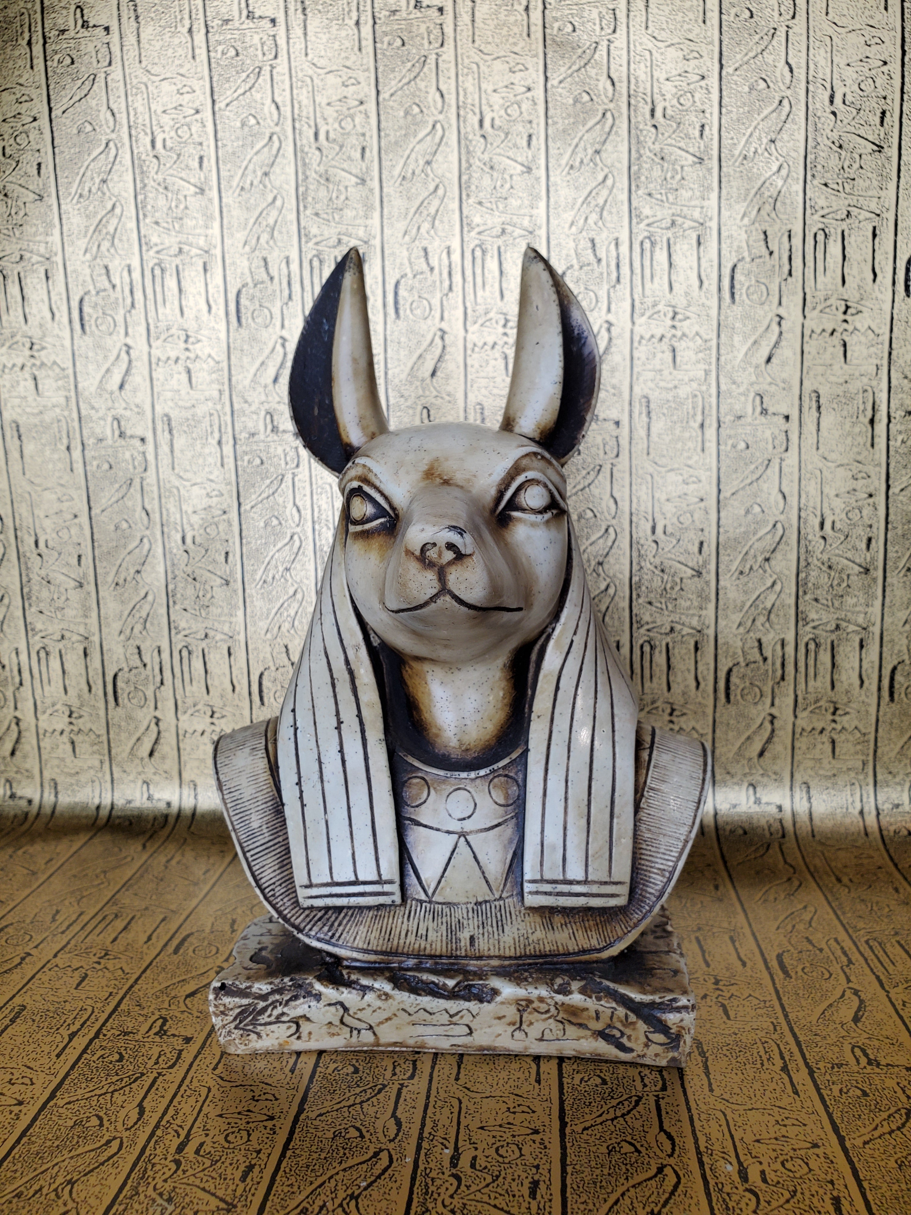 Anubis Bust Statue - Made in Egypt