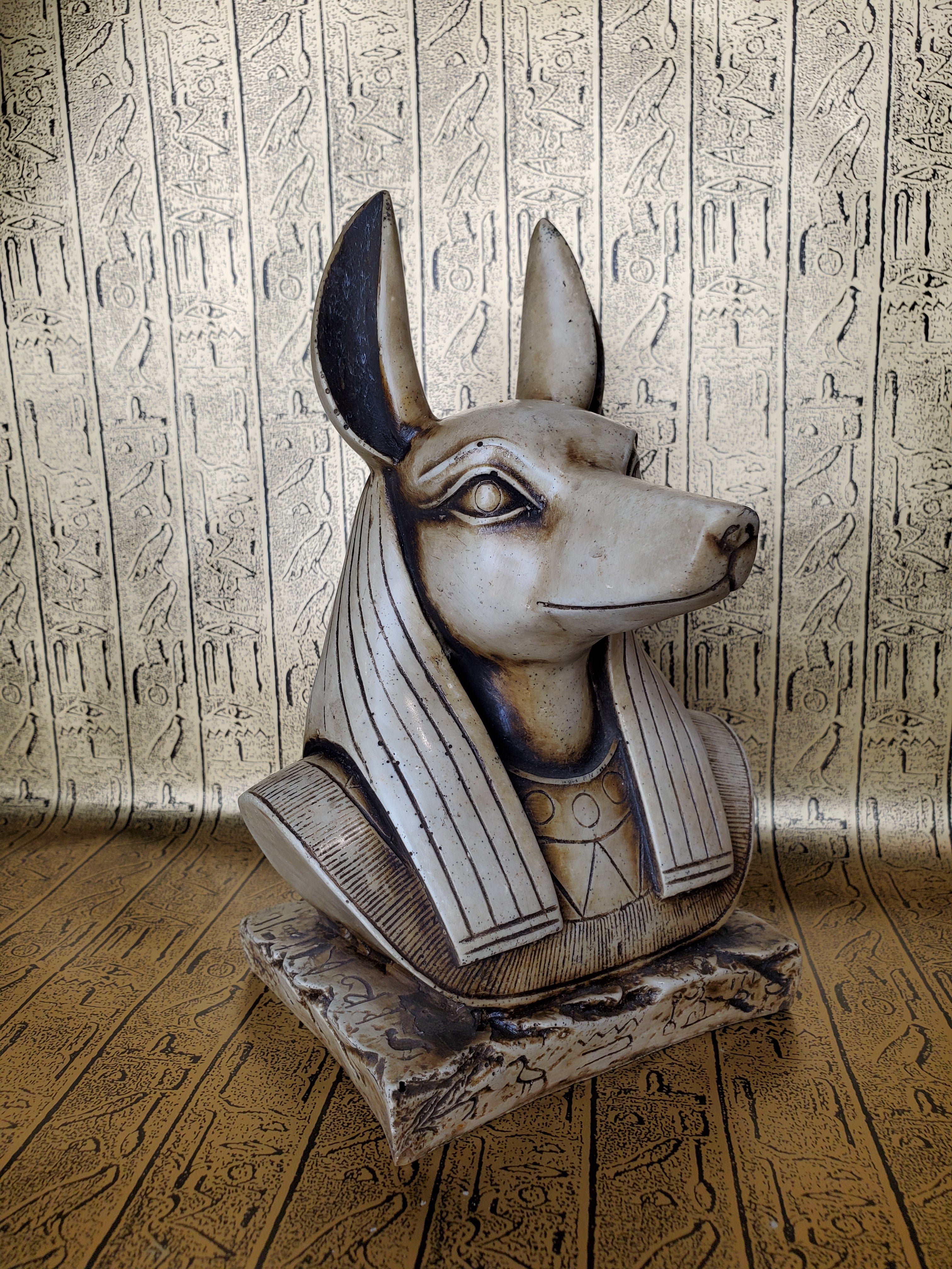 Anubis Bust Statue - Made in Egypt