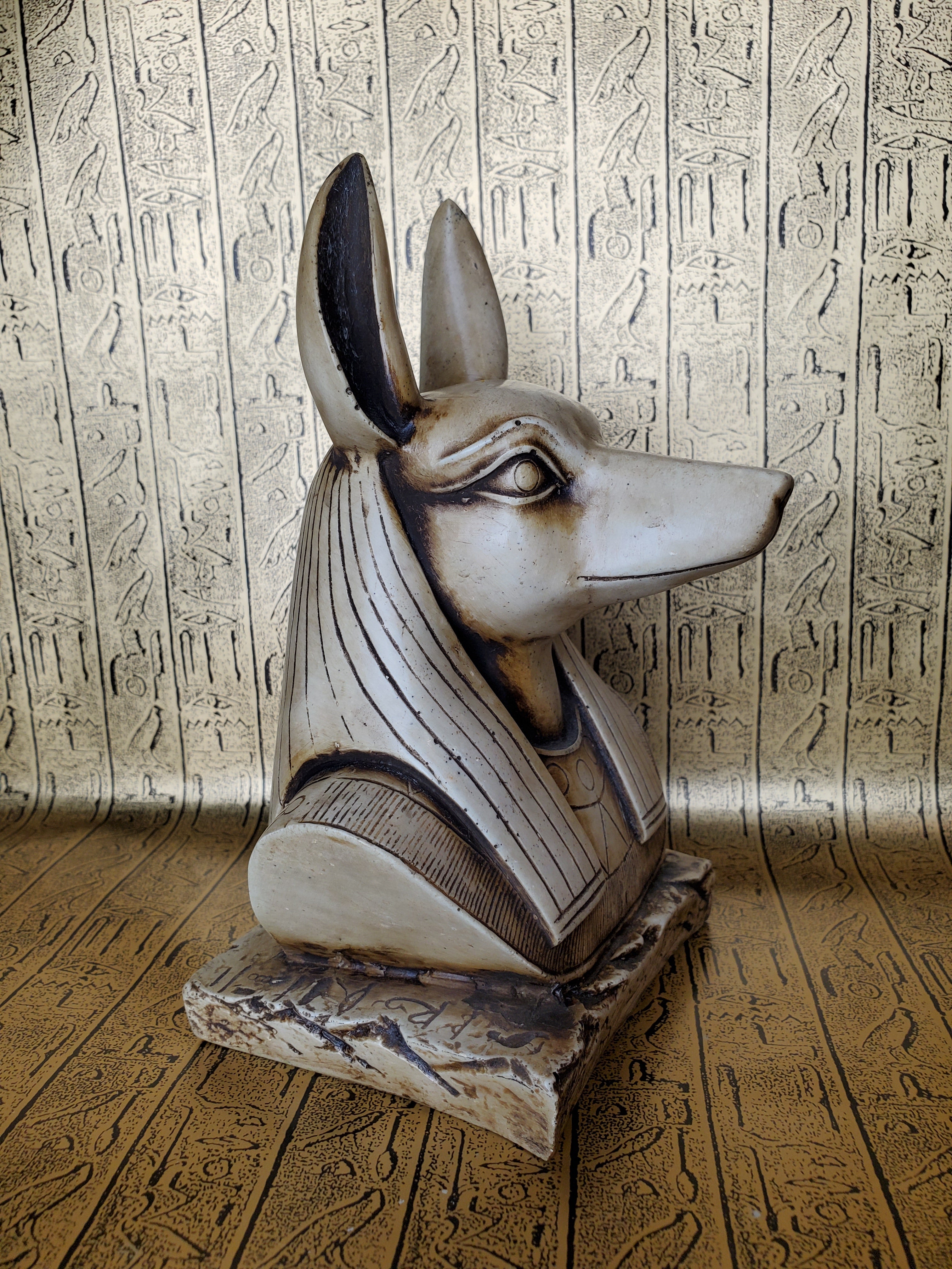 Anubis Bust Statue - Made in Egypt