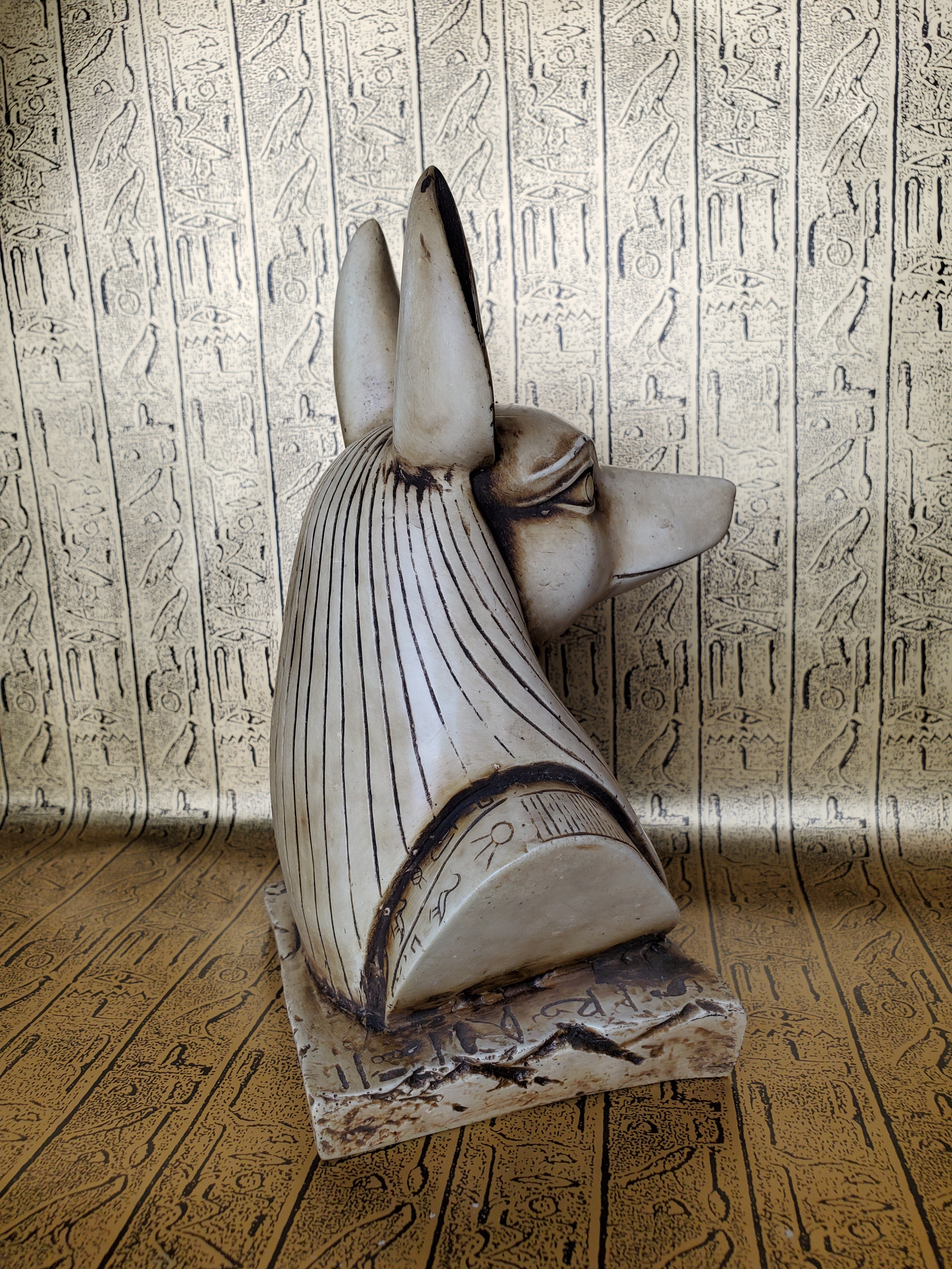 Anubis Bust Statue - Made in Egypt