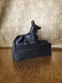 Anubis On Sarcophagus Statue - Made in Egypt