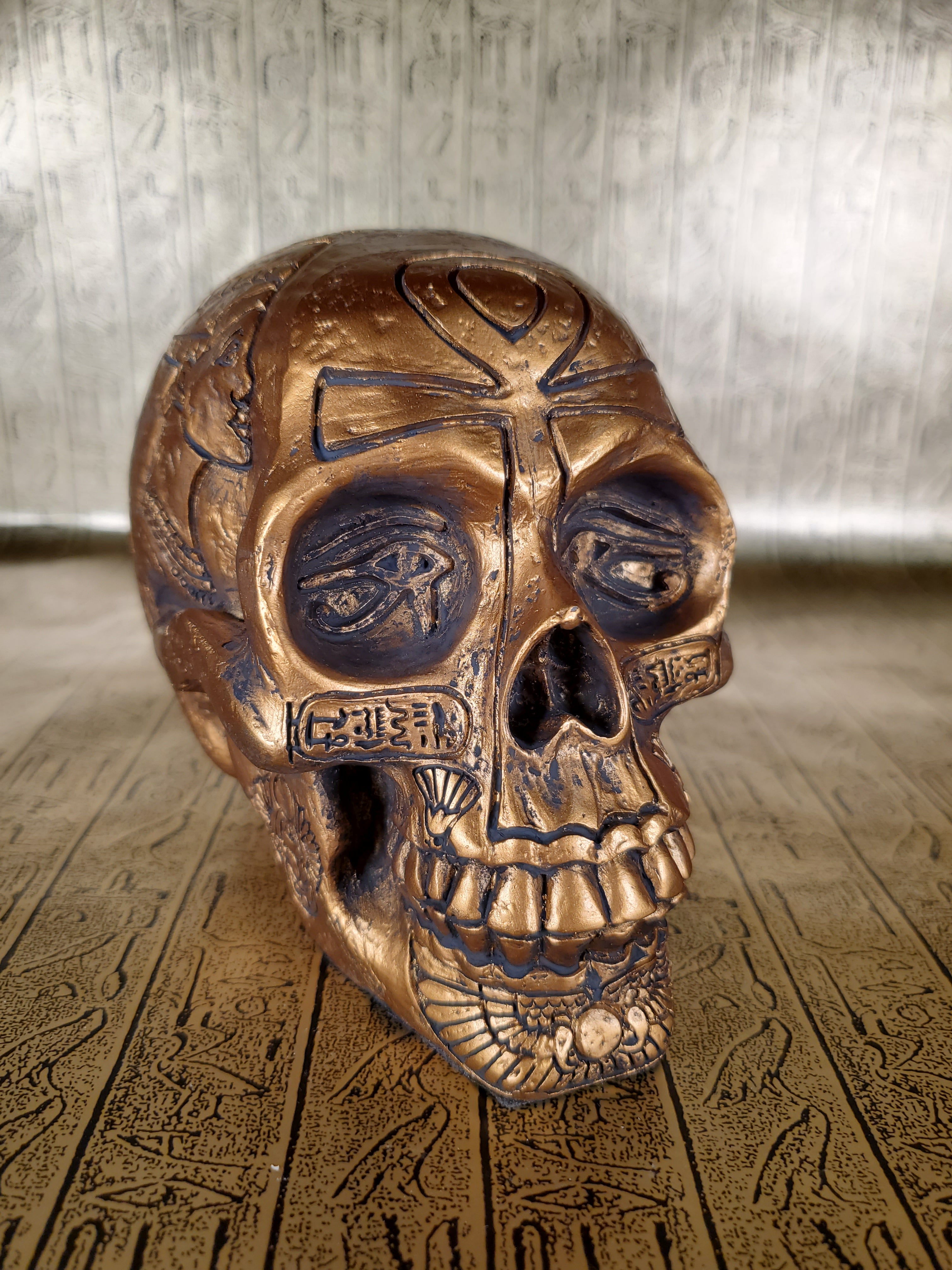 Egyptian Skull - Gold