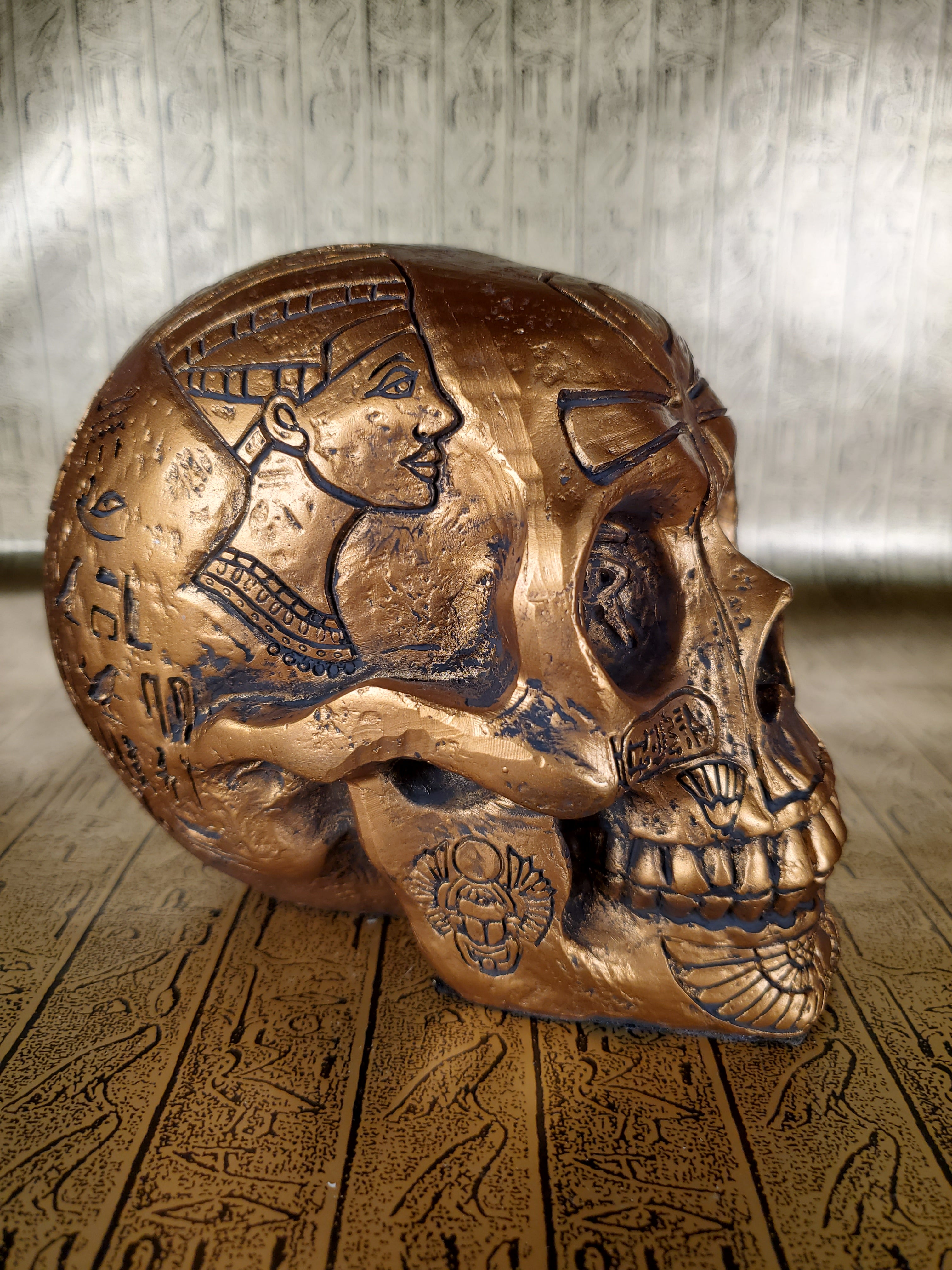 Egyptian Skull - Gold