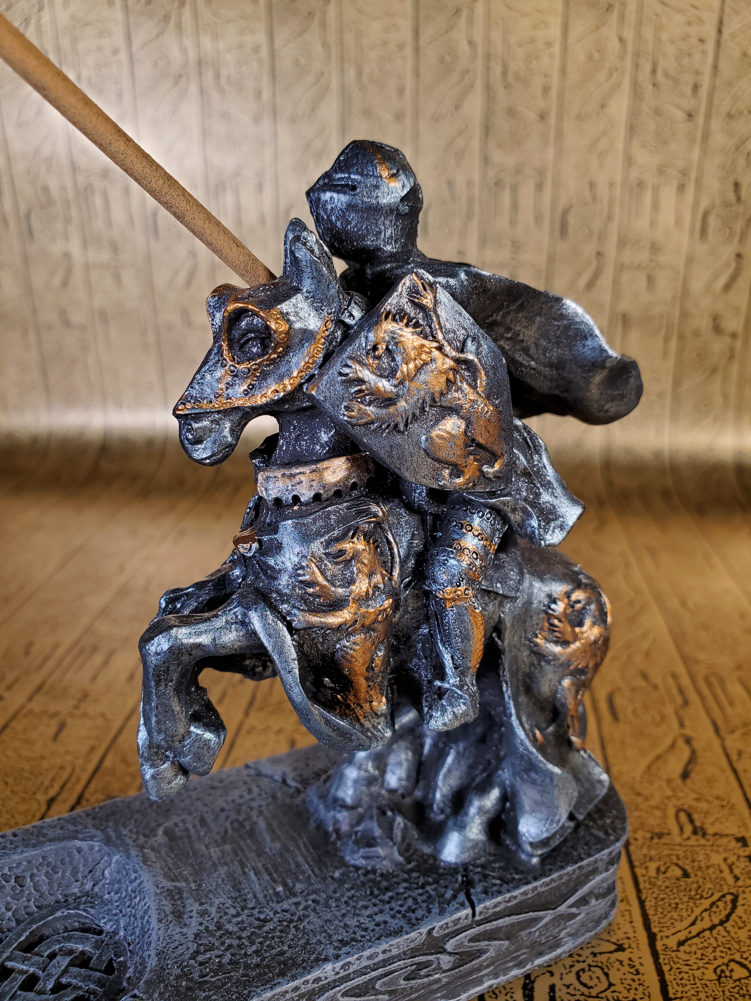 Jousting Knight Incense Burner