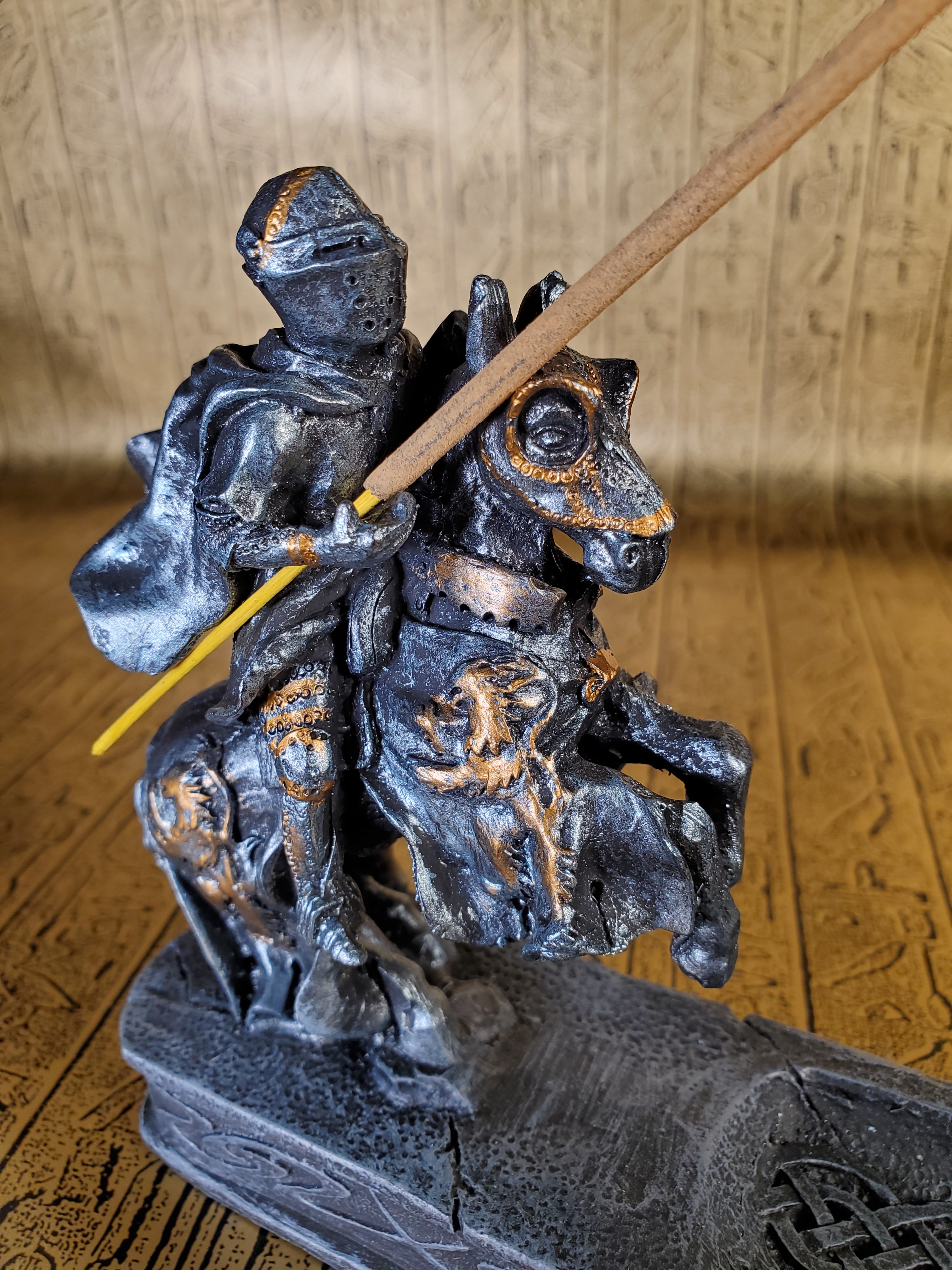 Jousting Knight Incense Burner