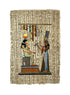 Queen Nefertari offering Lotus Flowers to Isis Papyrus