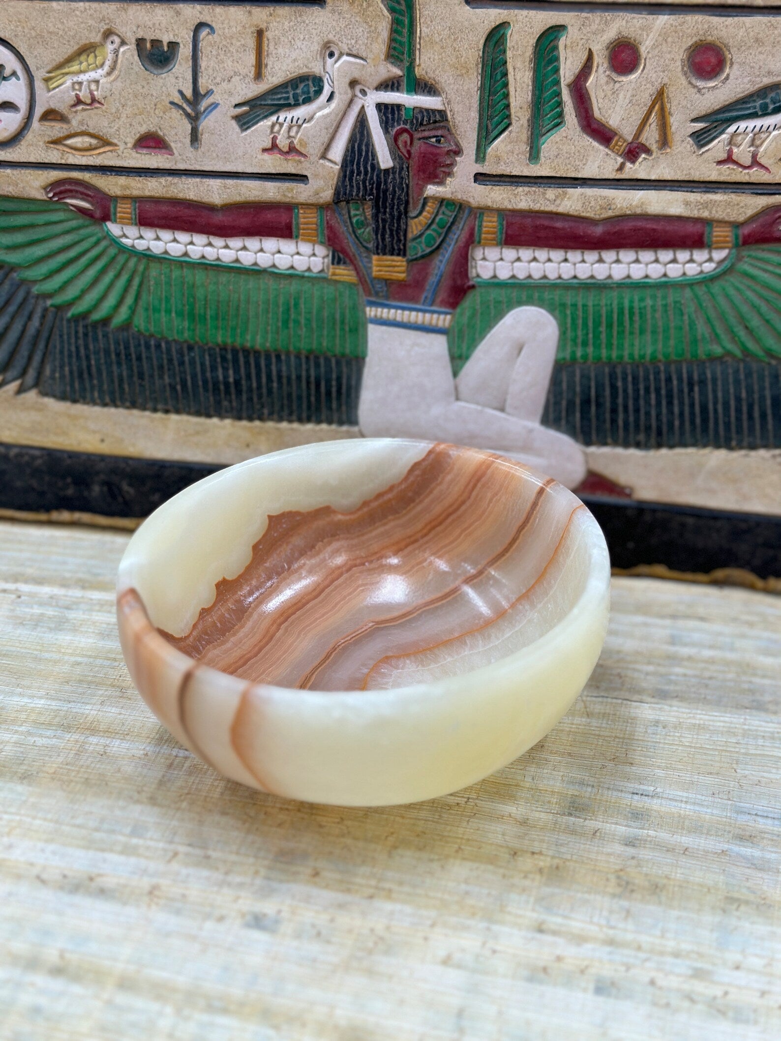 Egyptian Alabaster Bowl