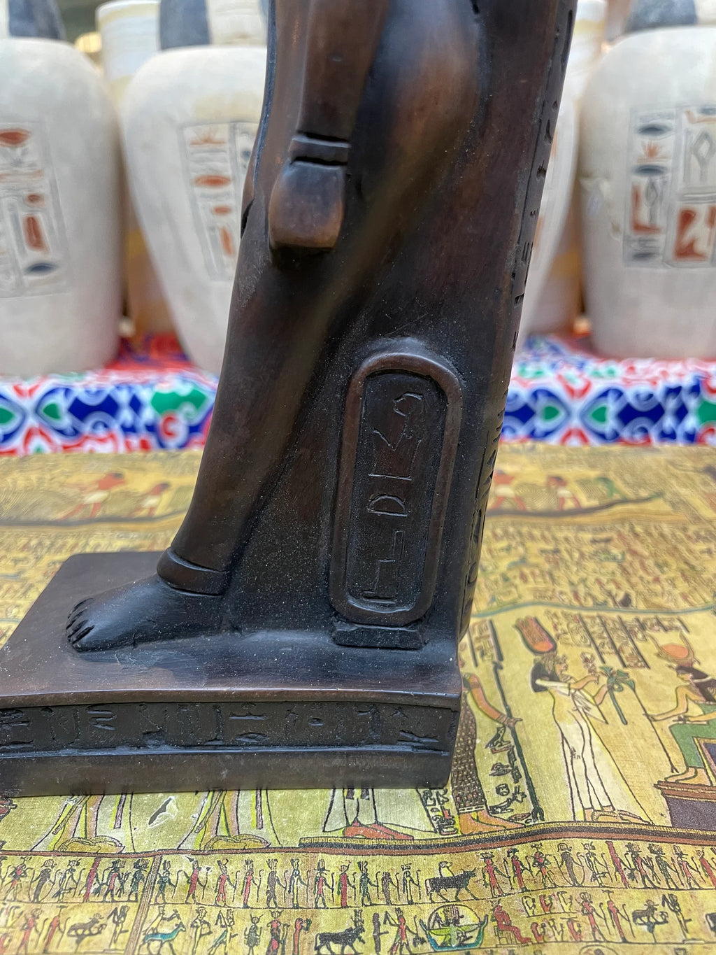 Isis Statue - Black Finish, 30 cm