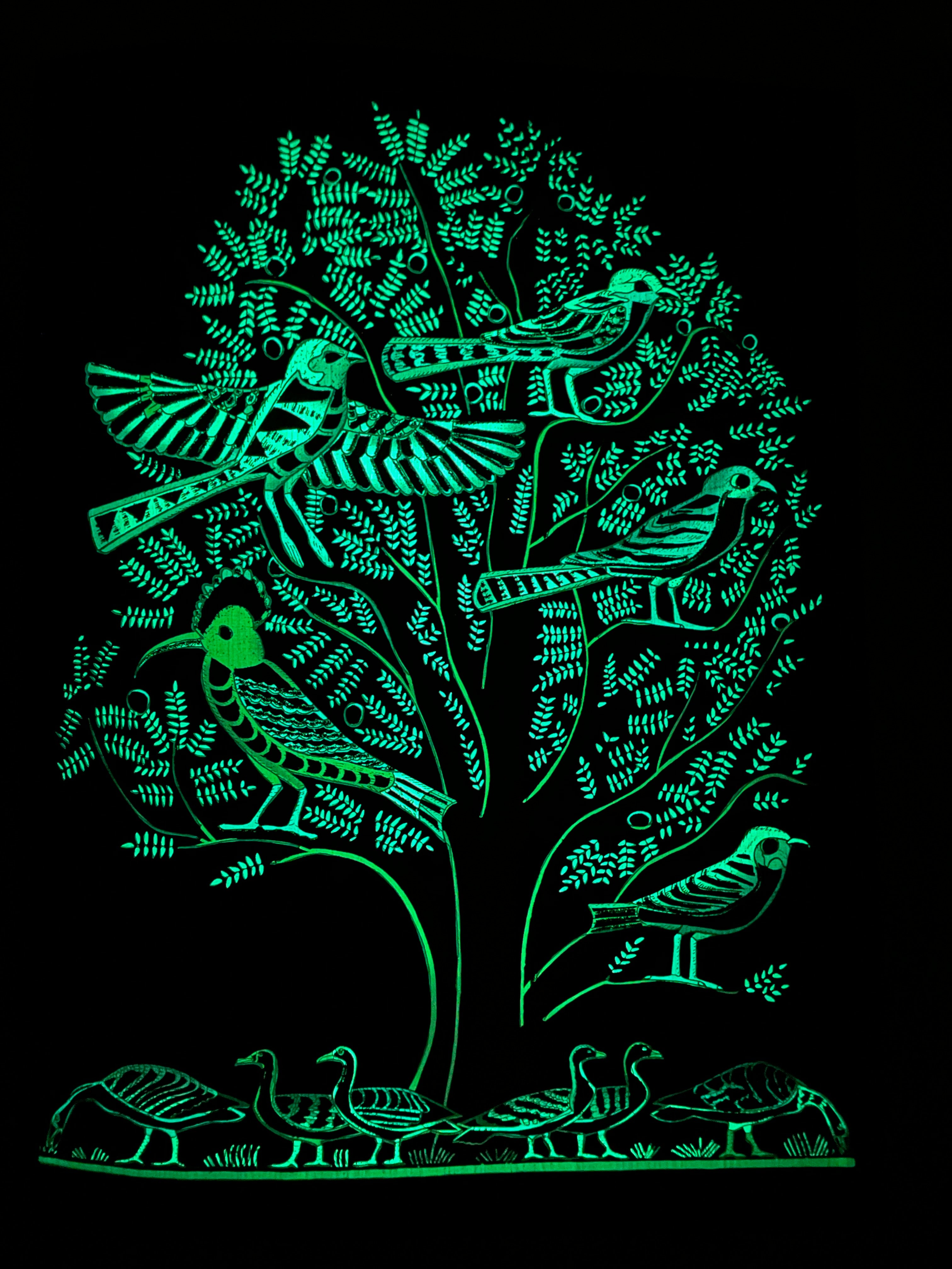 Tree of Life Papyrus - Glow in the Dark