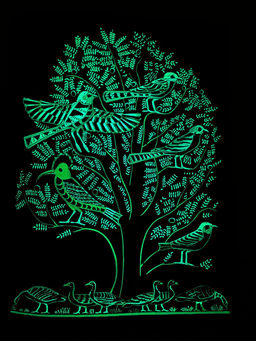 Tree of Life Papyrus - Glow in the Dark