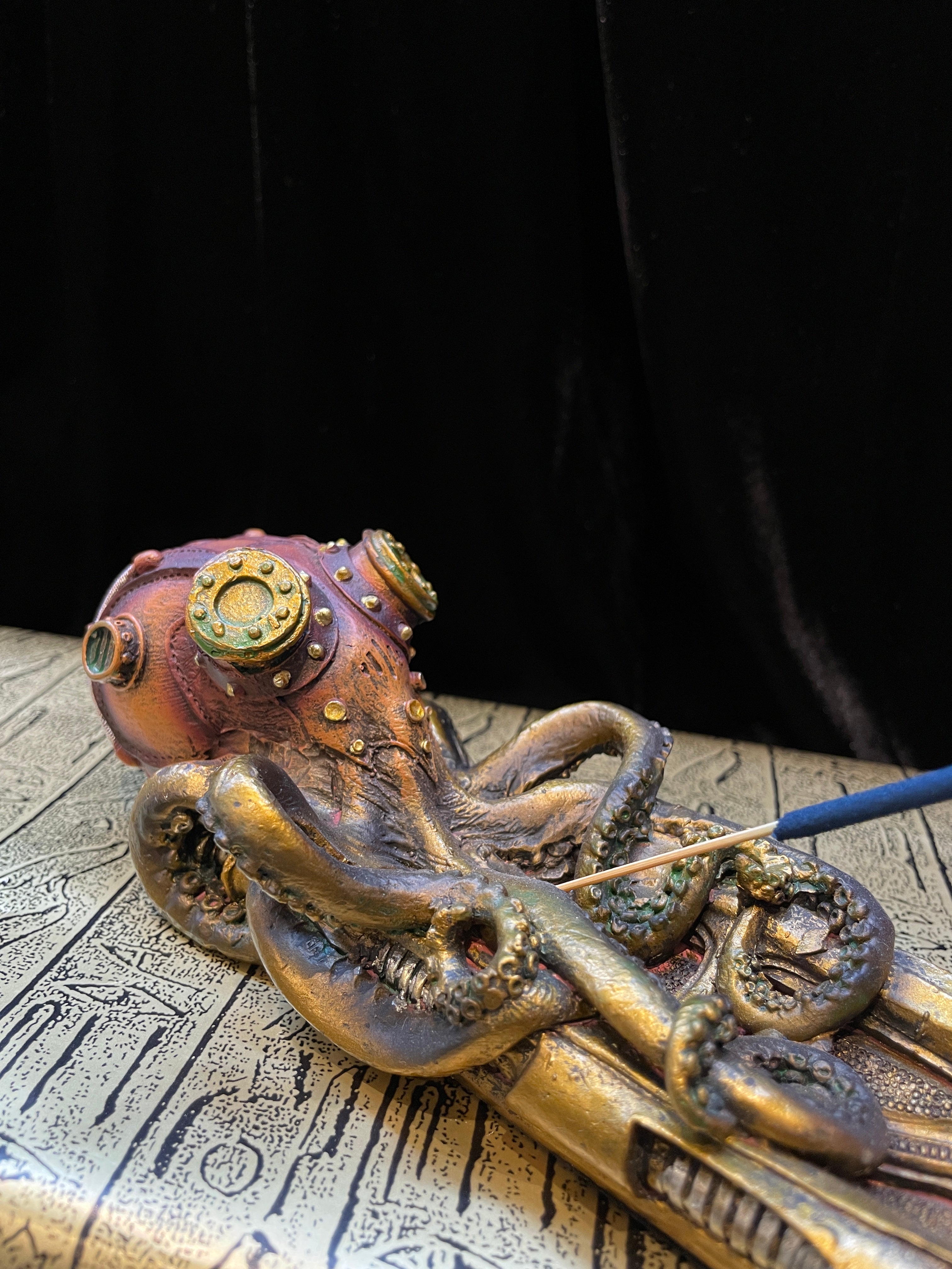 Steampunk Octopus Incense Burner