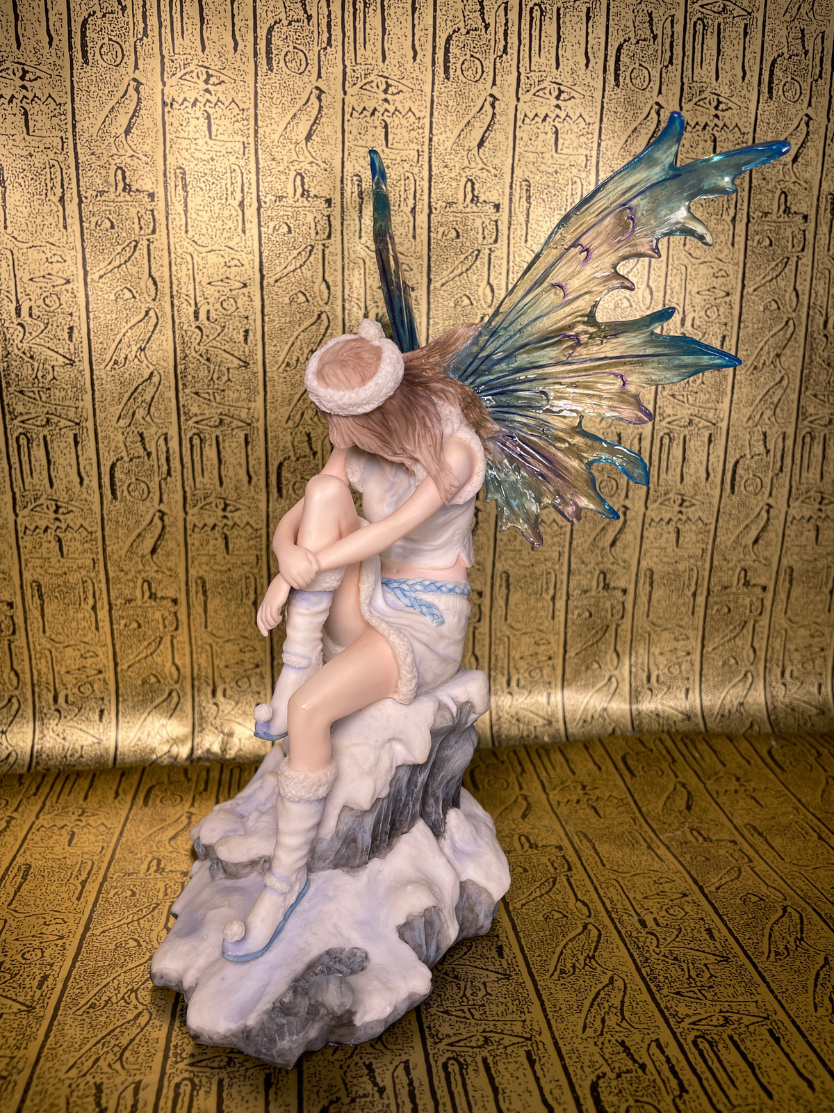 Snow Fairy with Penguin Statue