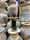 Bastet Statue - Black and Gold Finish, 14 cm