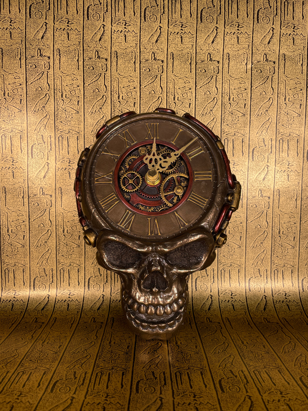 Steampunk Skull Clock