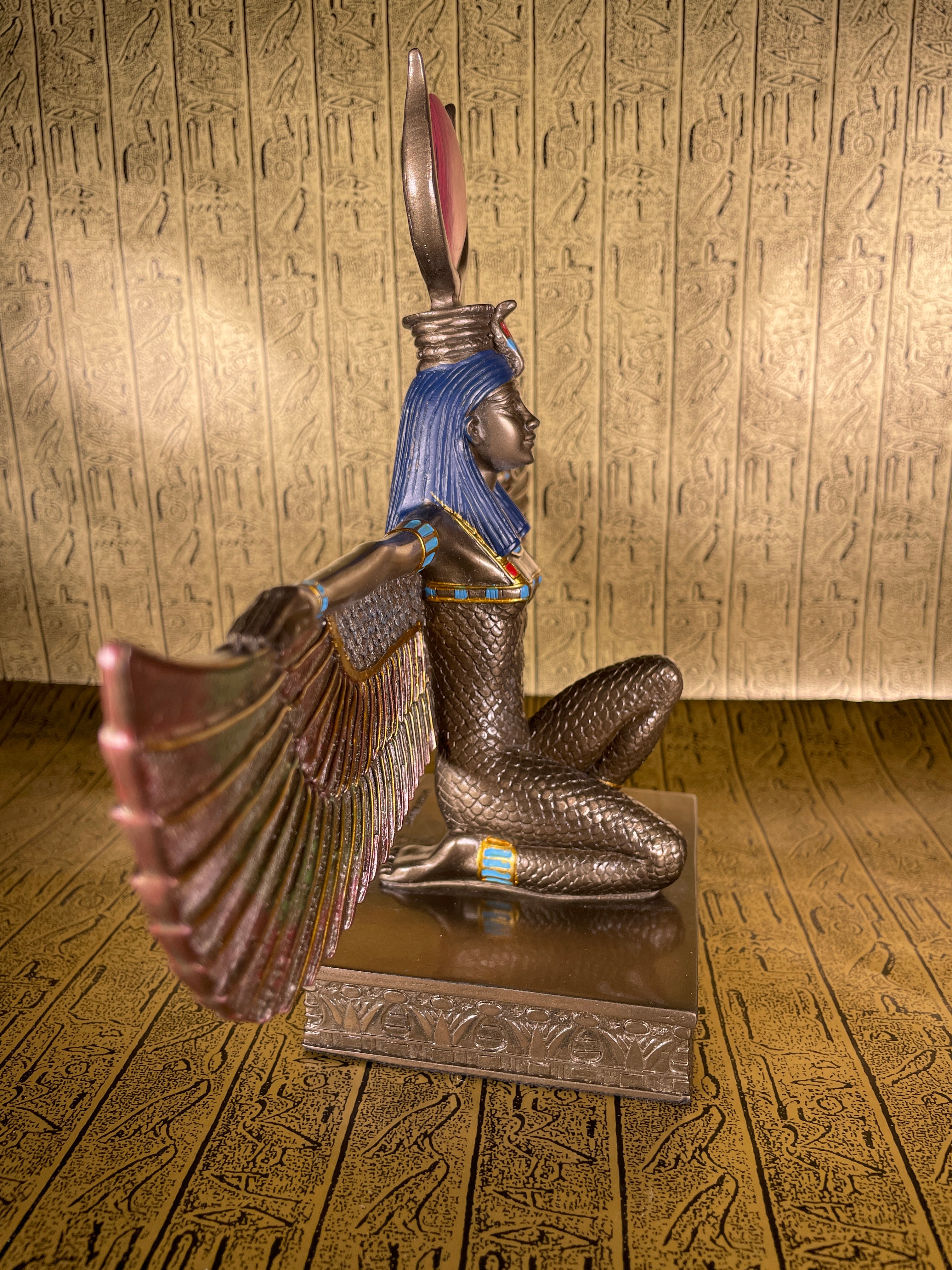 Goddess Isis Kneeling Statue