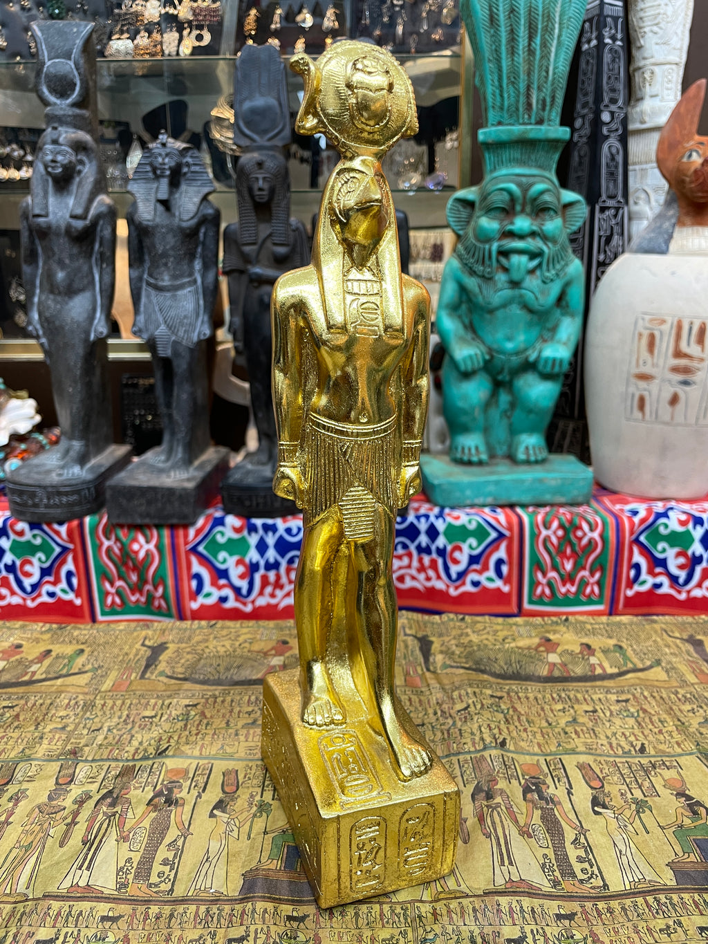 Ra Statue - Gold-Coloured Finish, 32 cm