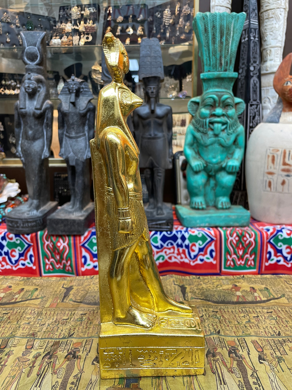 Ra Statue - Gold-Coloured Finish, 32 cm