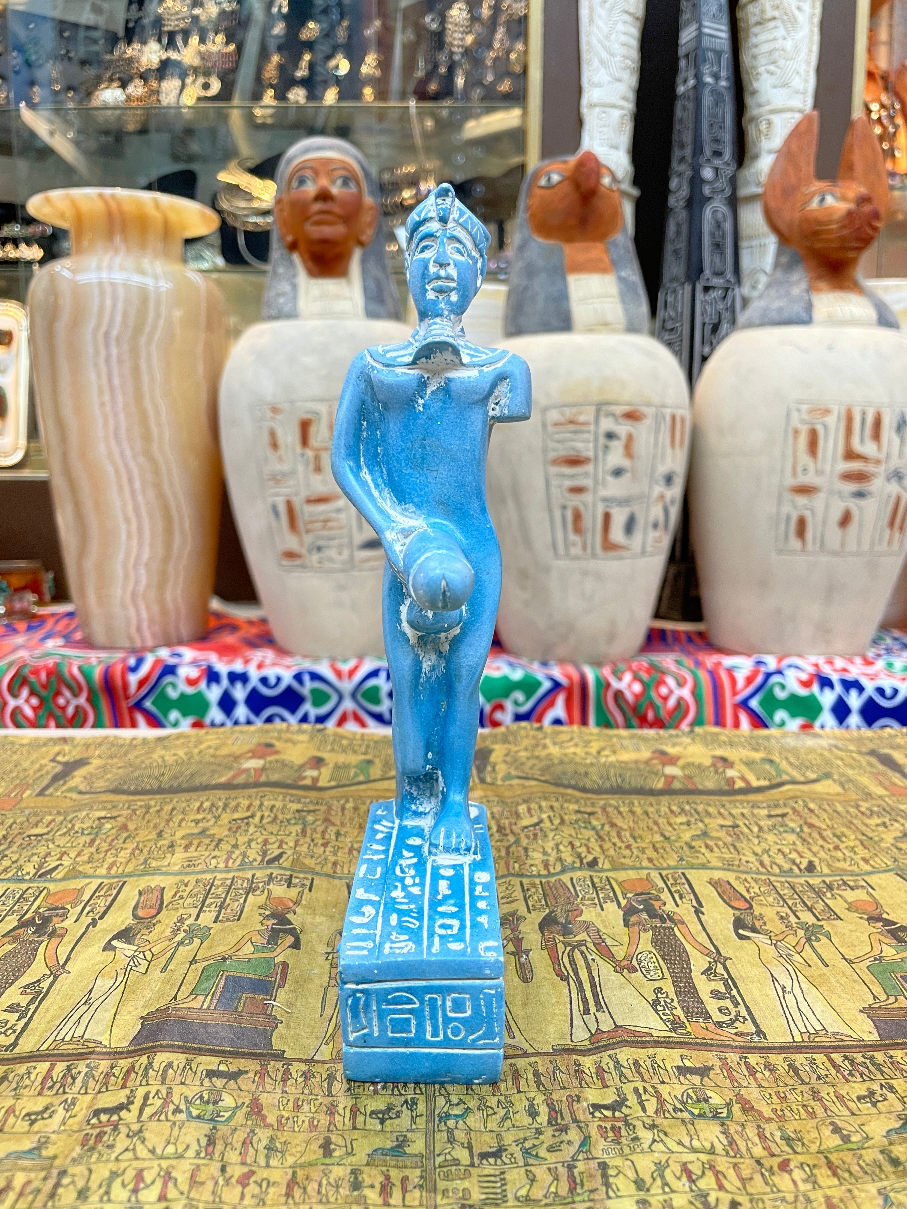 Min Statue - Handmade in Egypt