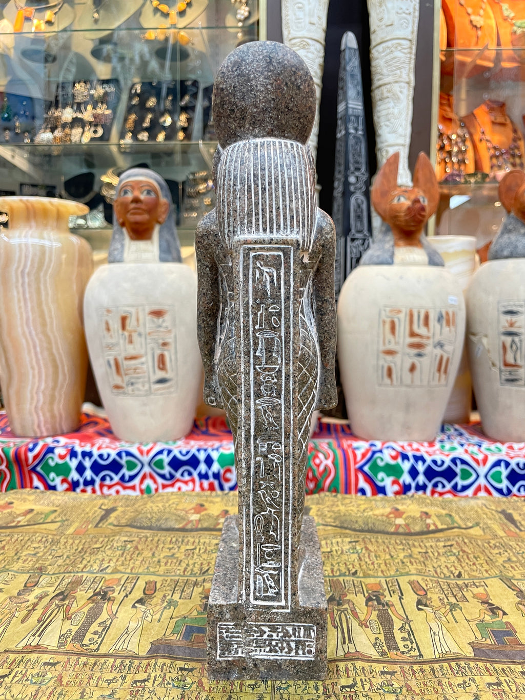 Sekhmet Statue - Dark Finish, 30 cm