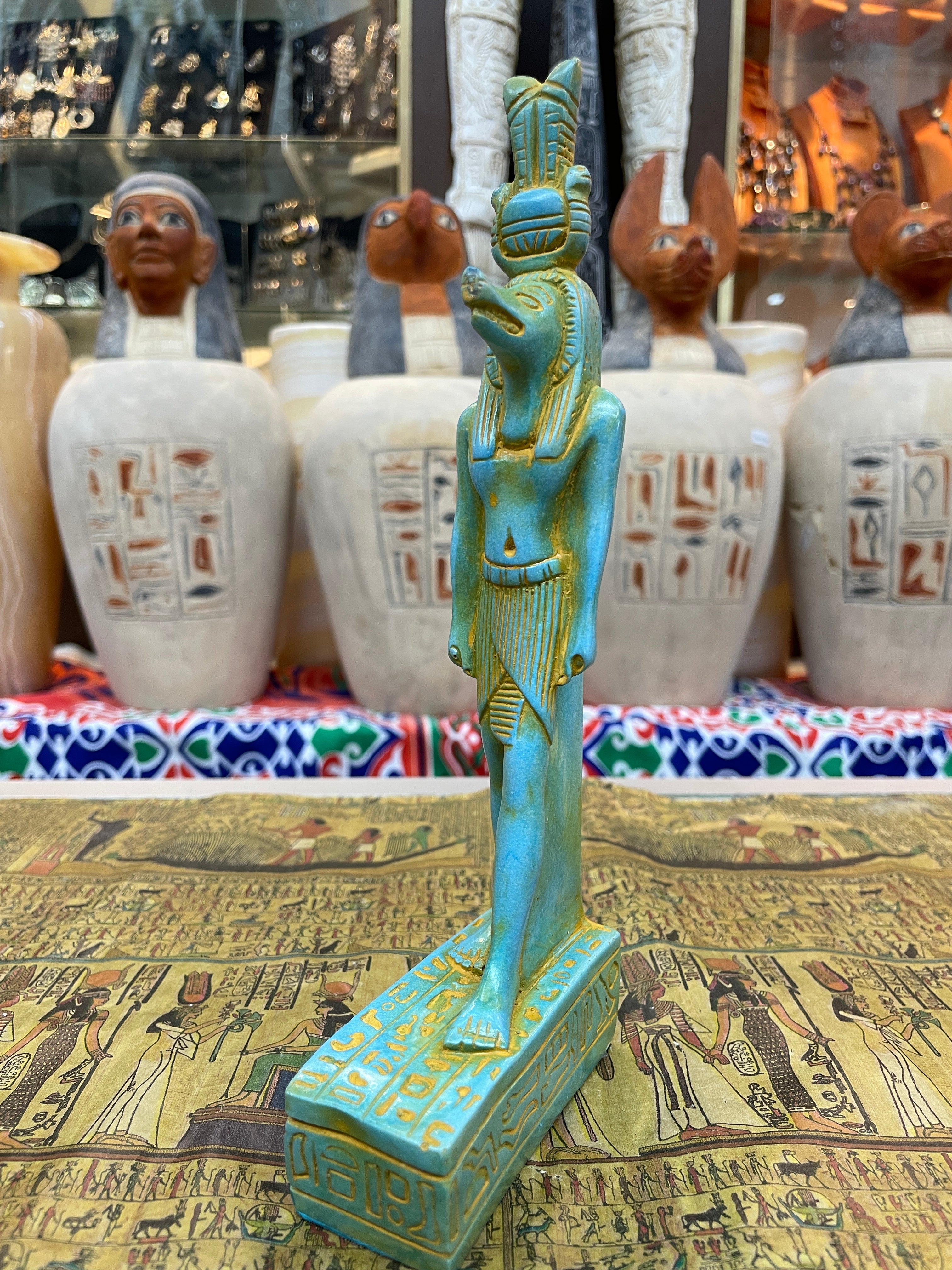 Sobek Statue - Handmade in Egypt