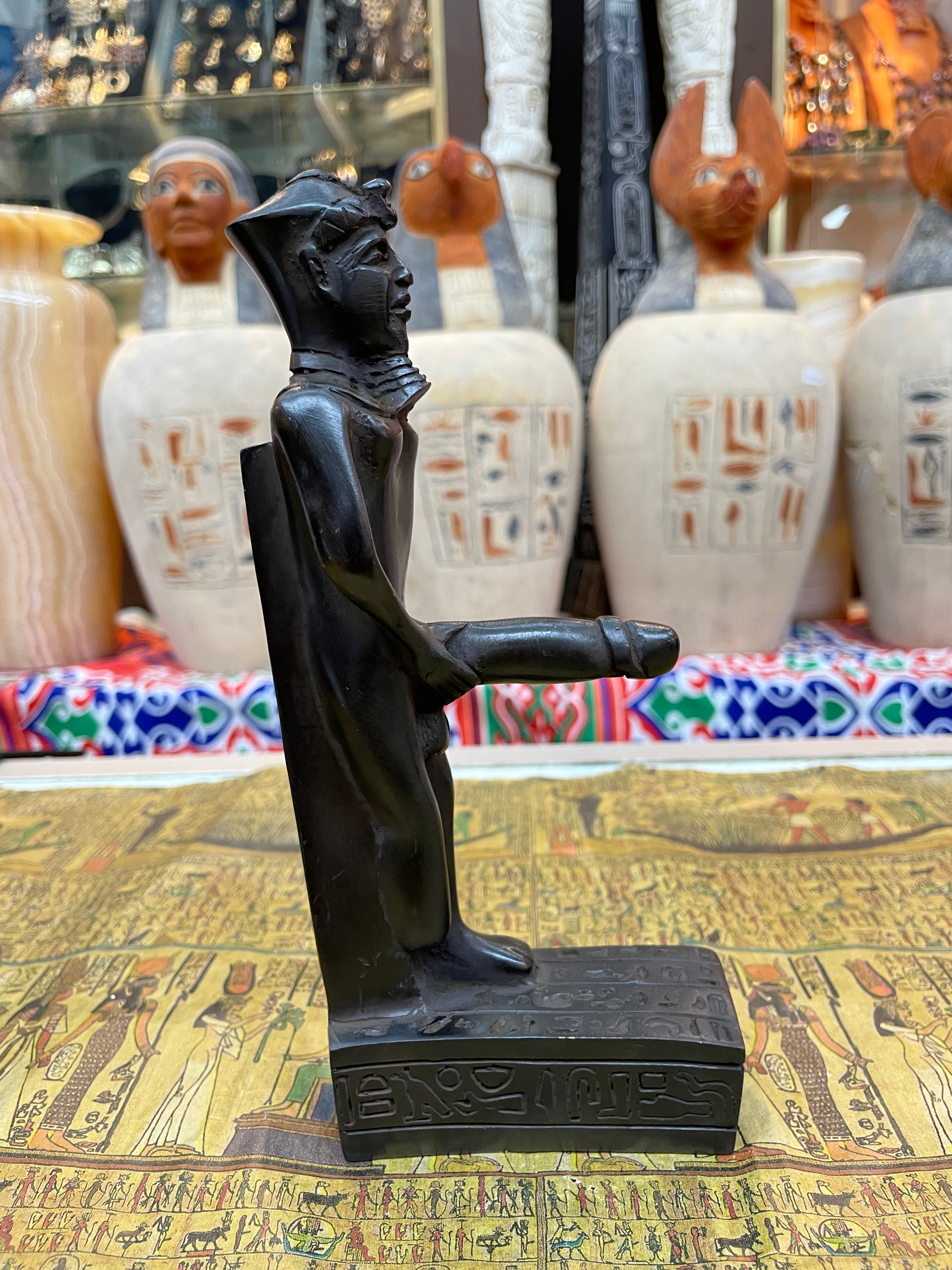 Min Statue - Handmade in Egypt