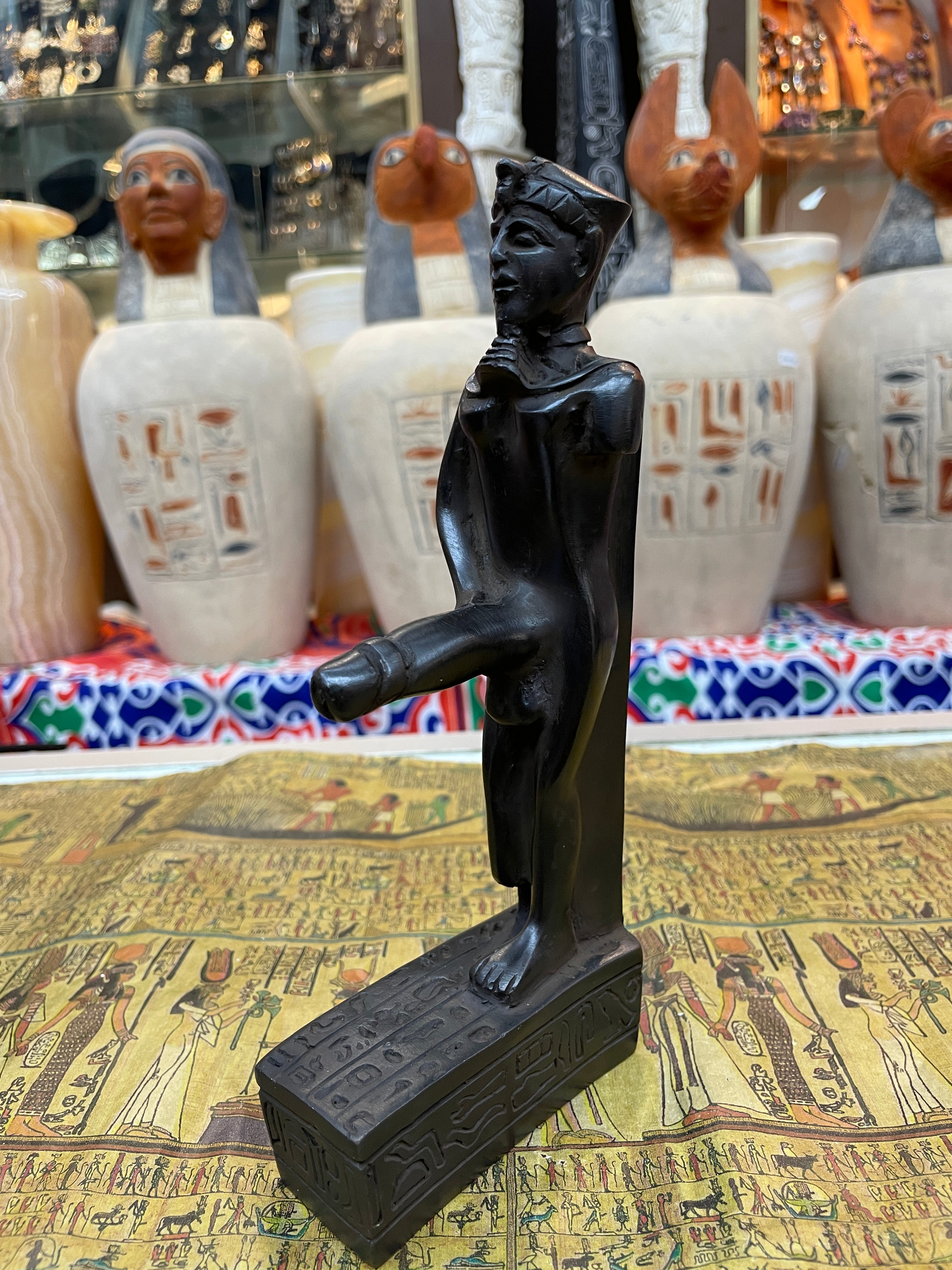 Min Statue - Handmade in Egypt