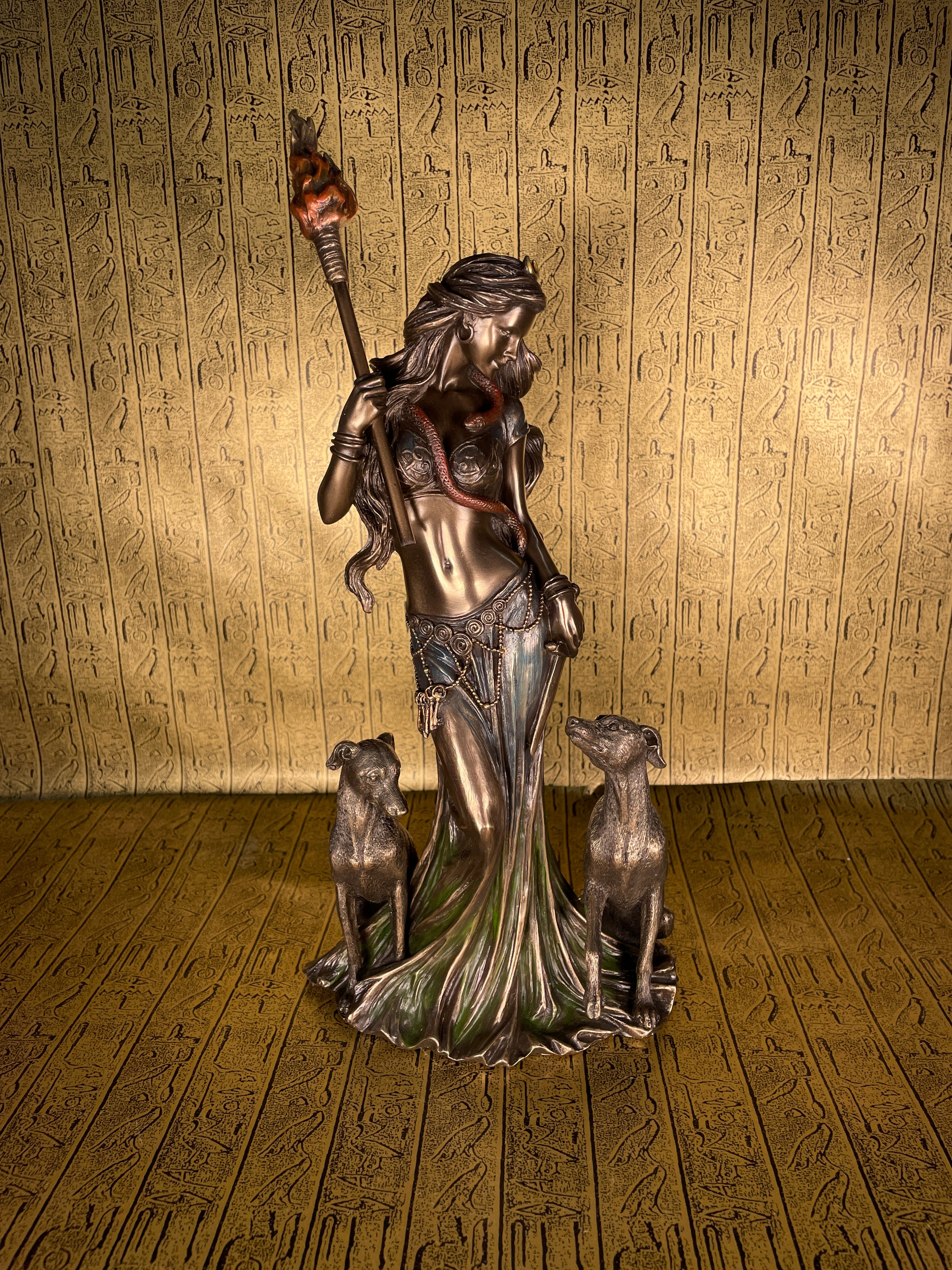 Hecate & Her Hounds Statue