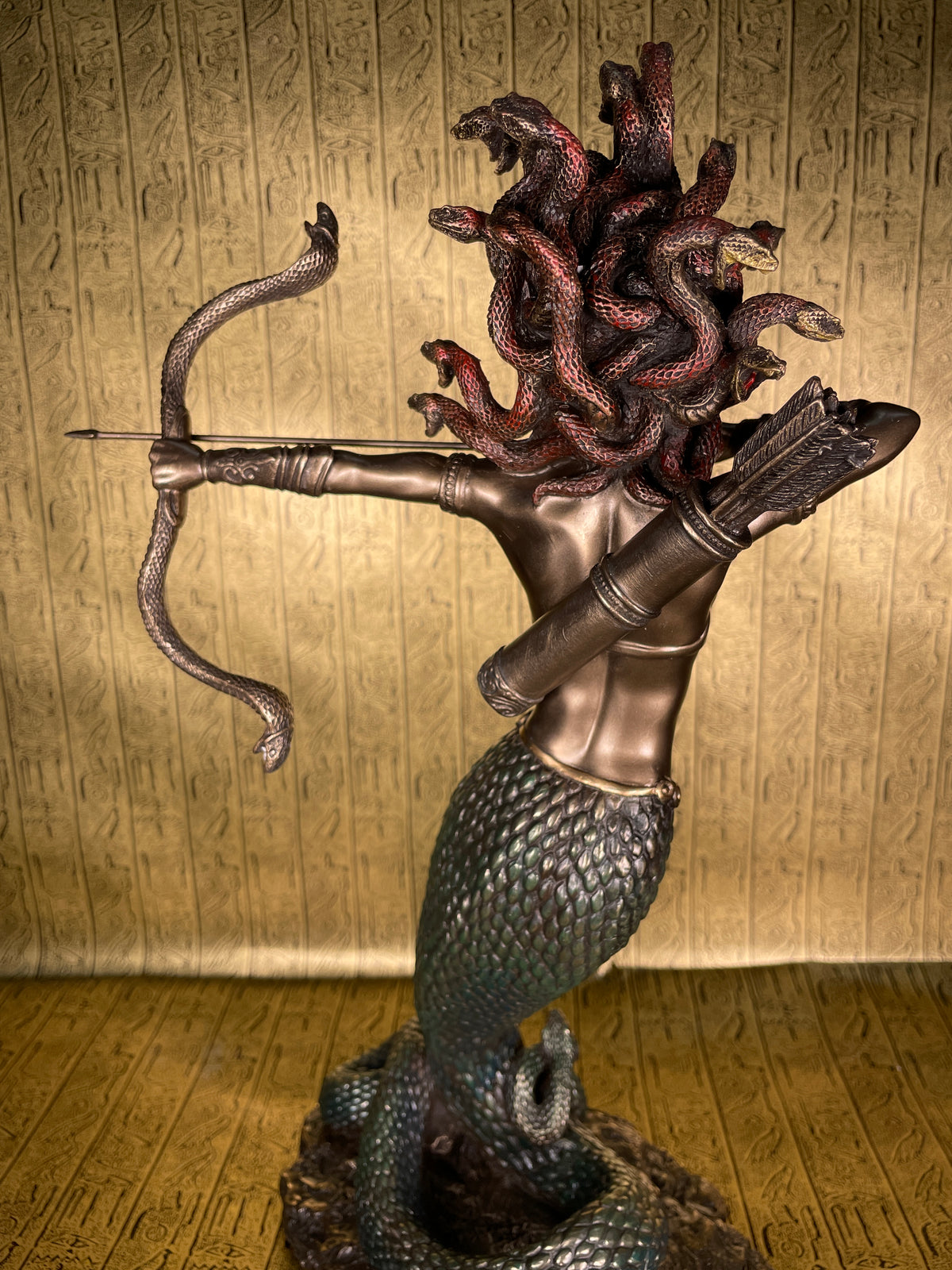 Furious Medusa Statue