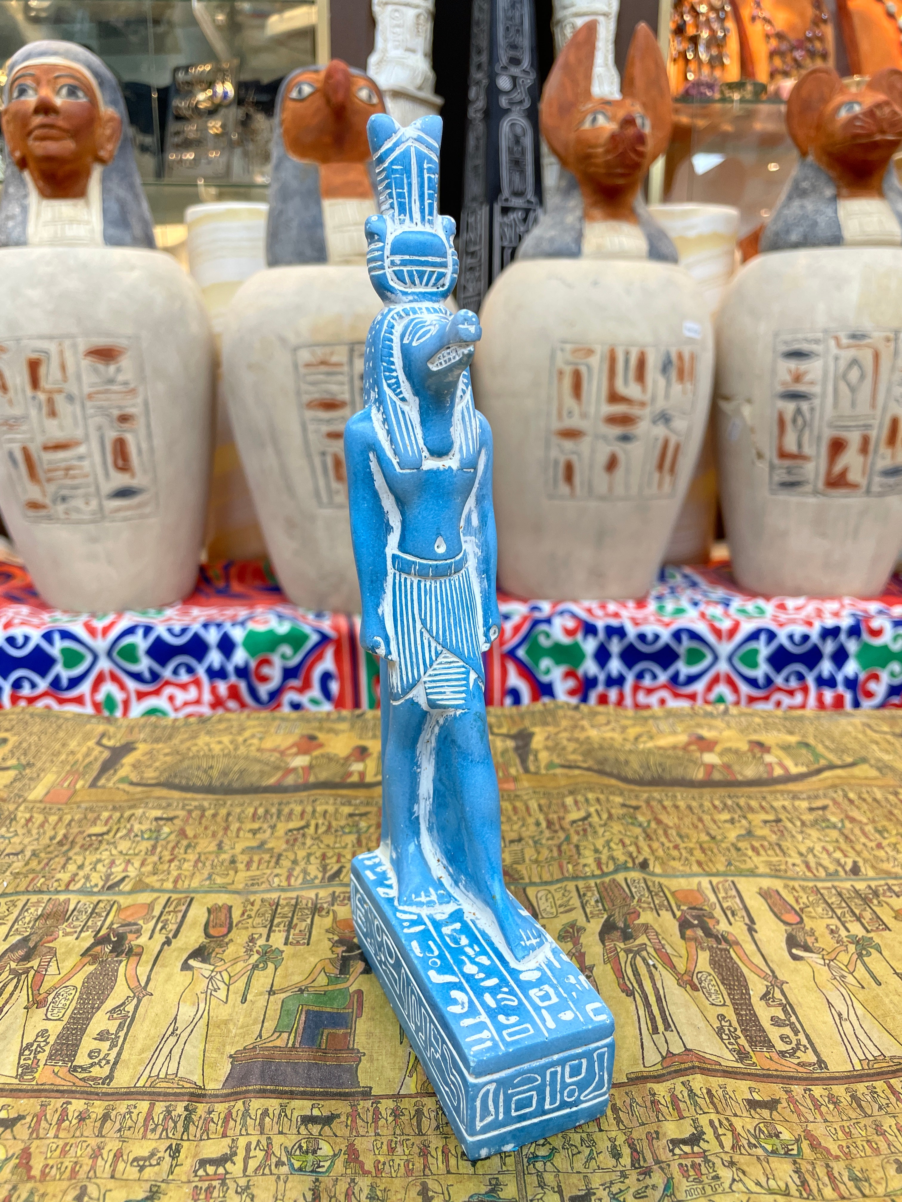 Sobek Statue - Handmade in Egypt