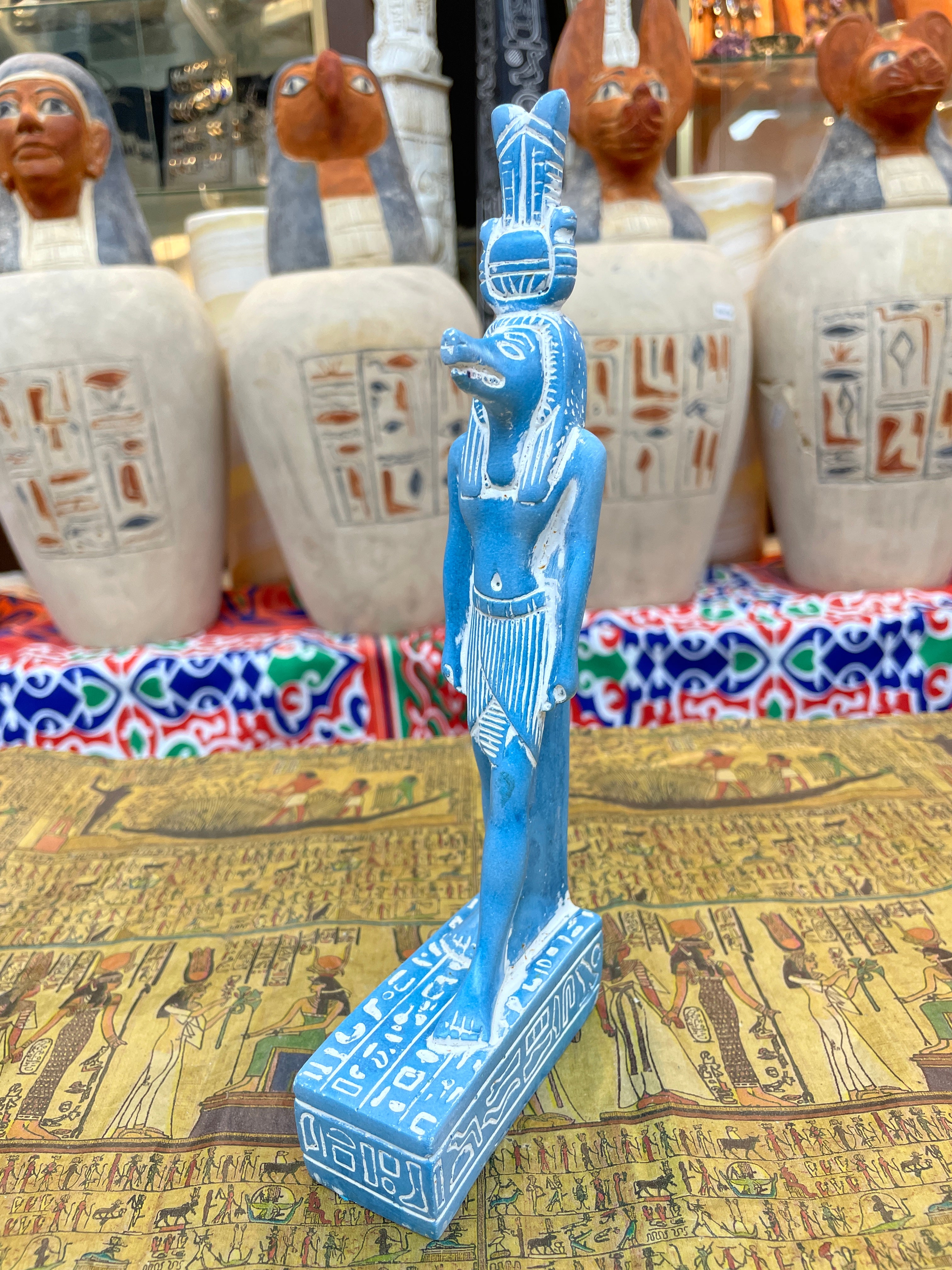 Sobek Statue - Handmade in Egypt