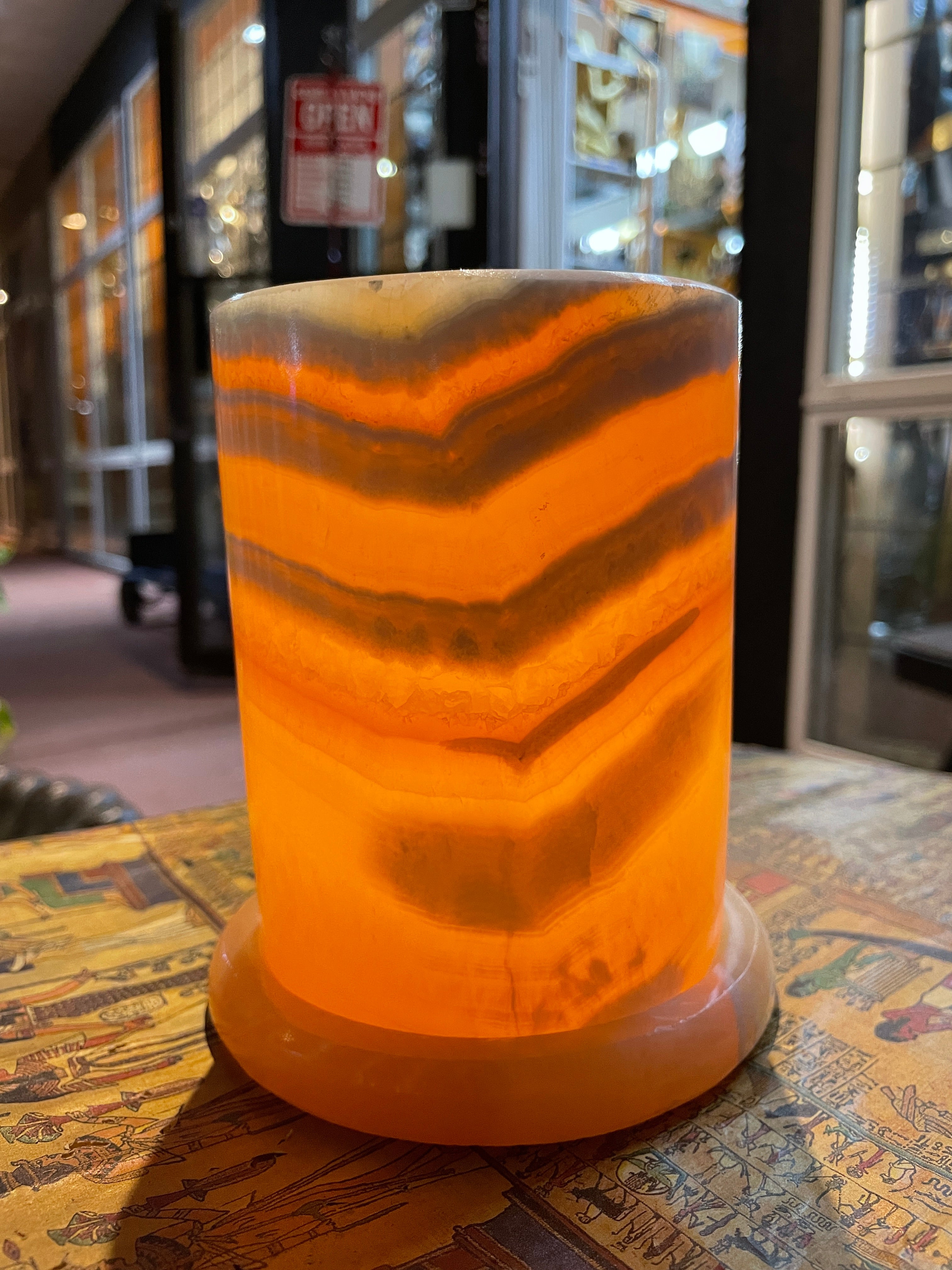 Alabaster Candle Holder