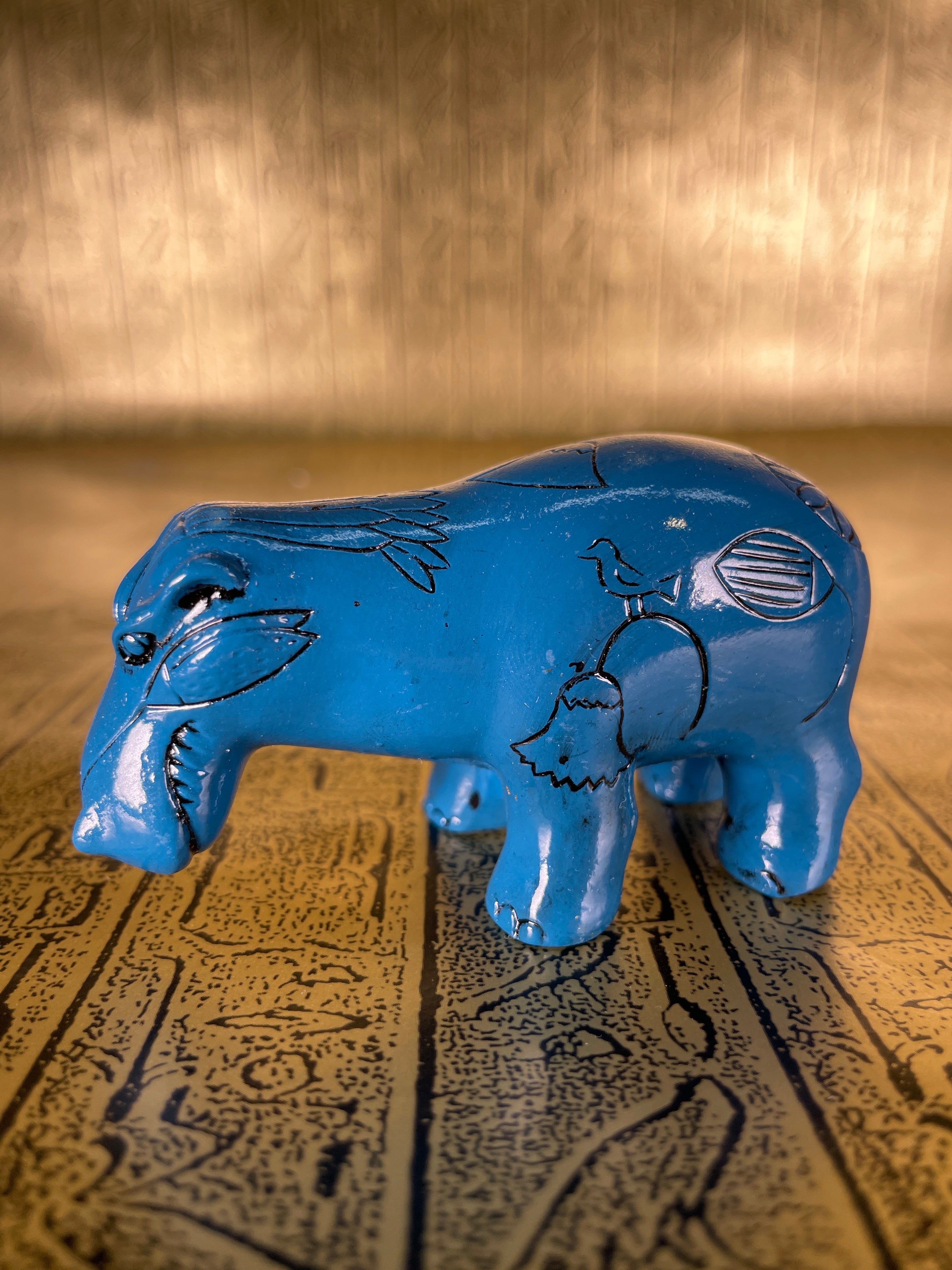 Egyptian Hippo Mini Statue