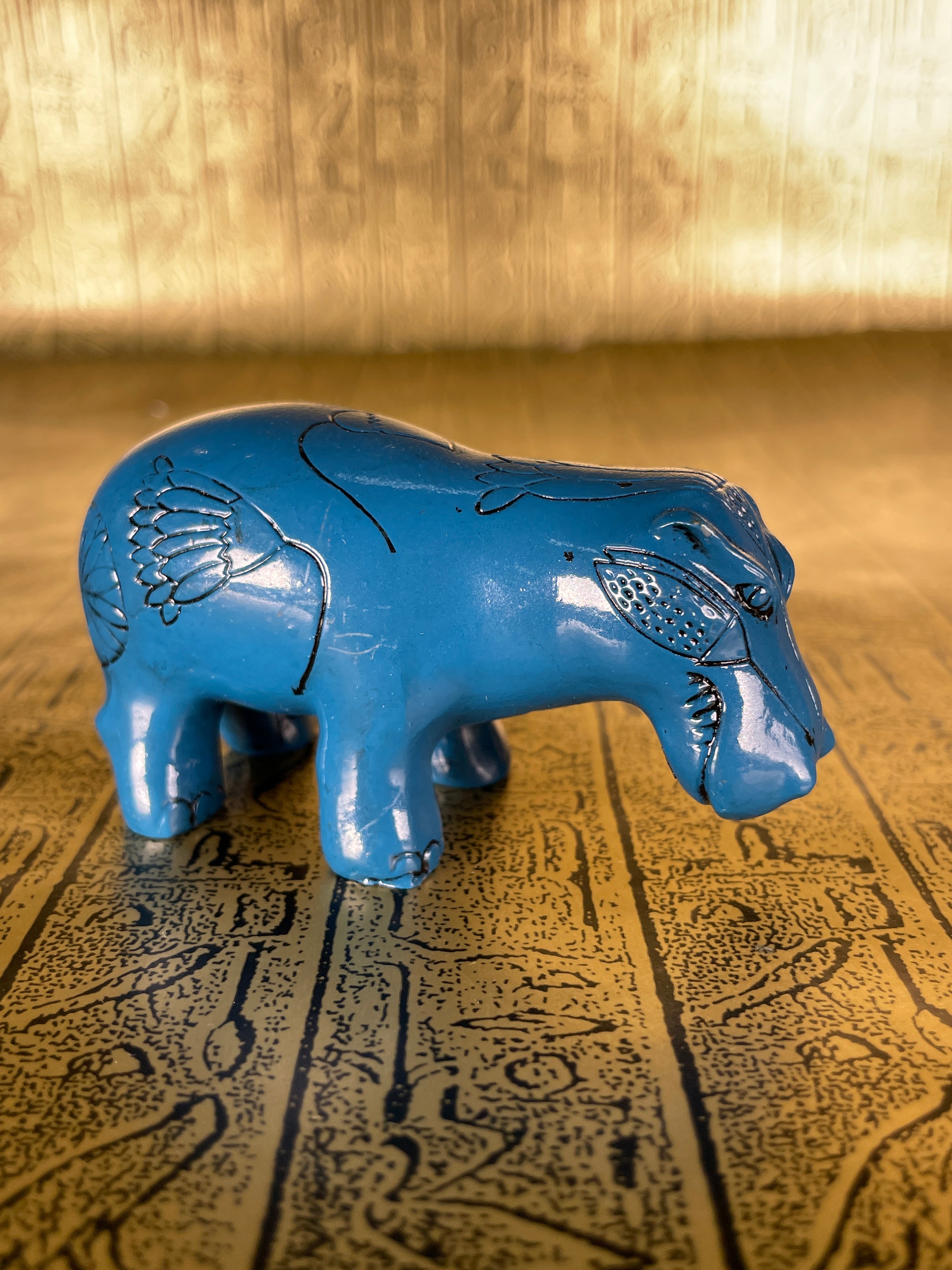 Egyptian Hippo Mini Statue